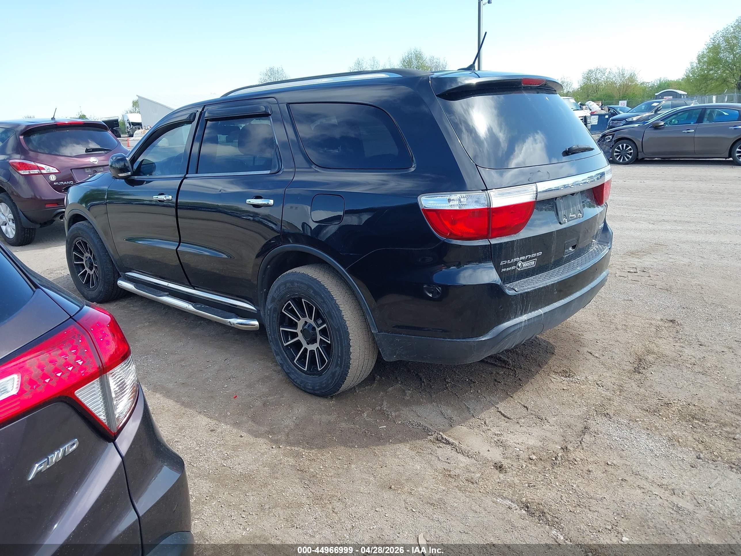 2013 Dodge Durango Crew Black vin: 1C4RDJDG6DC629243