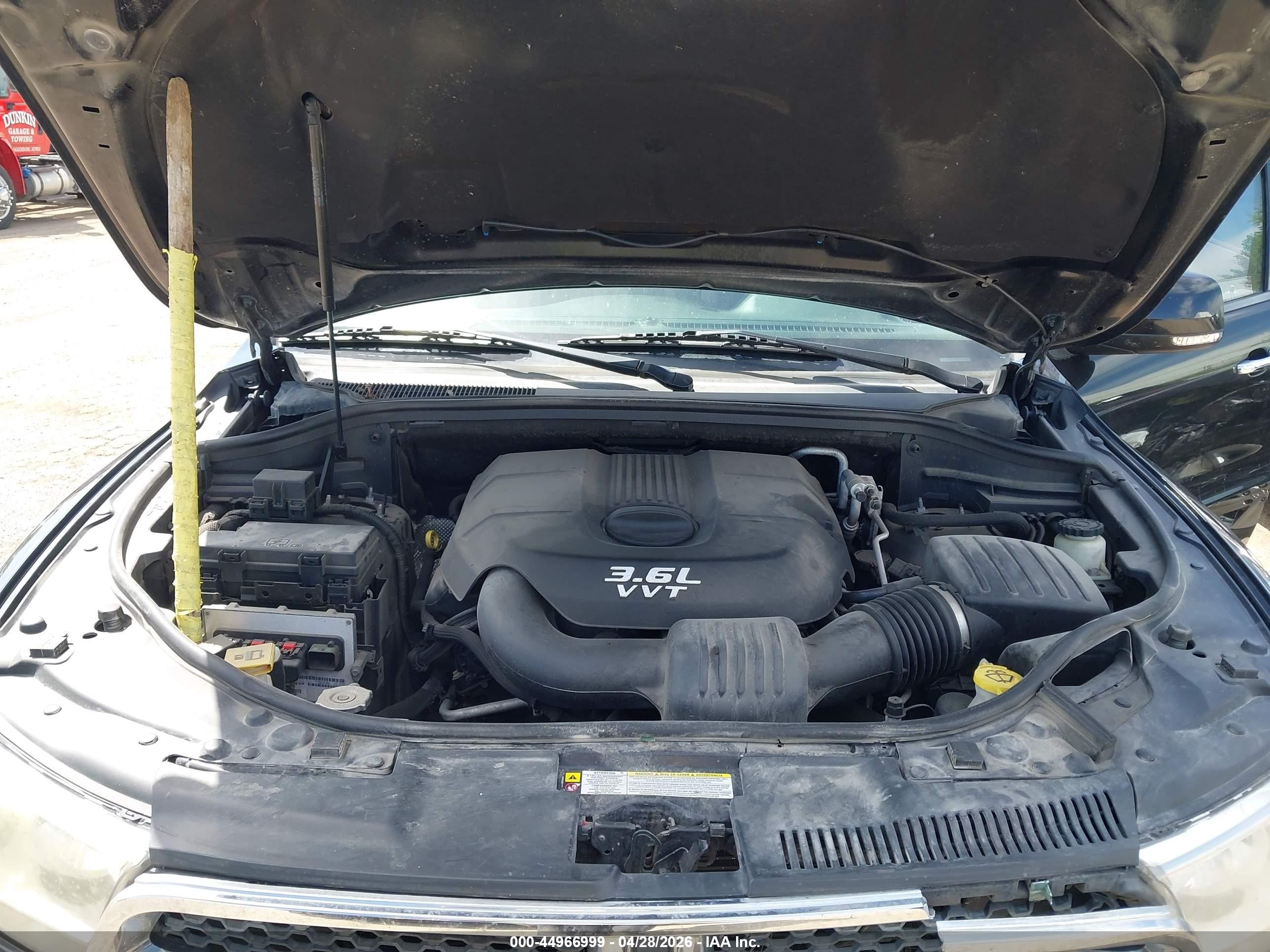 2013 Dodge Durango Crew Black vin: 1C4RDJDG6DC629243