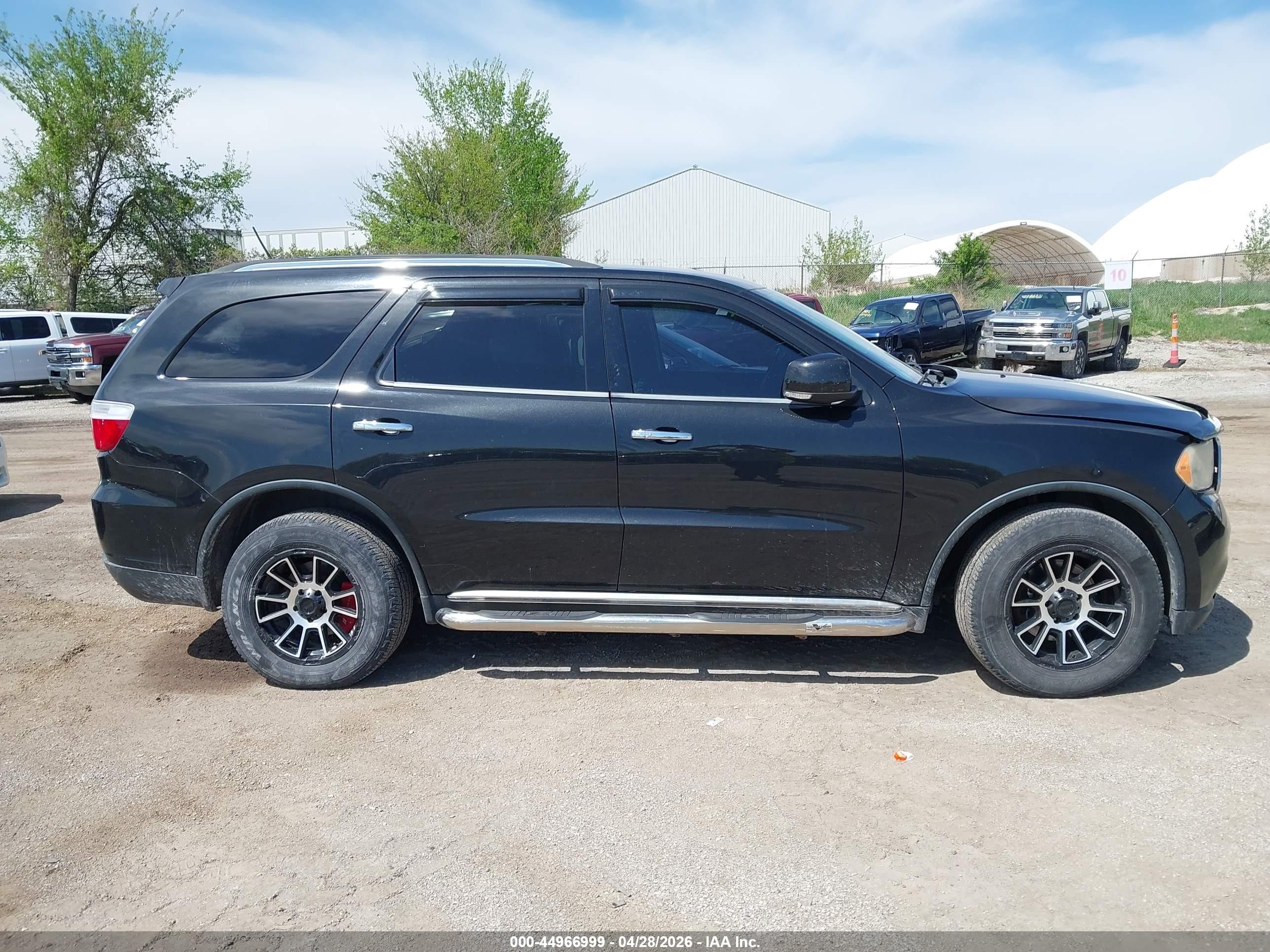2013 Dodge Durango Crew Black vin: 1C4RDJDG6DC629243