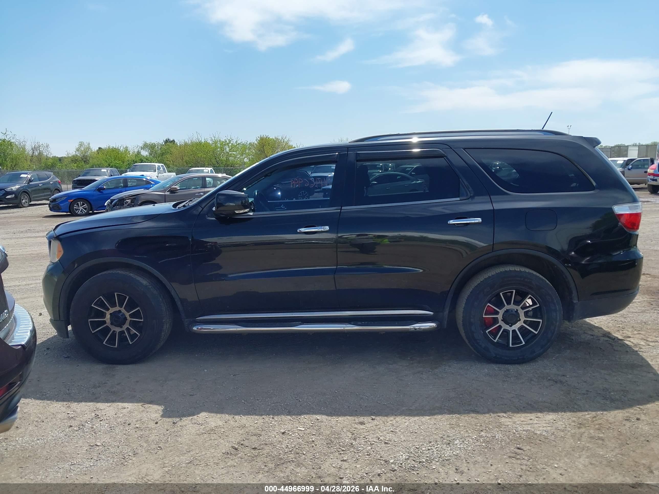 2013 Dodge Durango Crew Black vin: 1C4RDJDG6DC629243