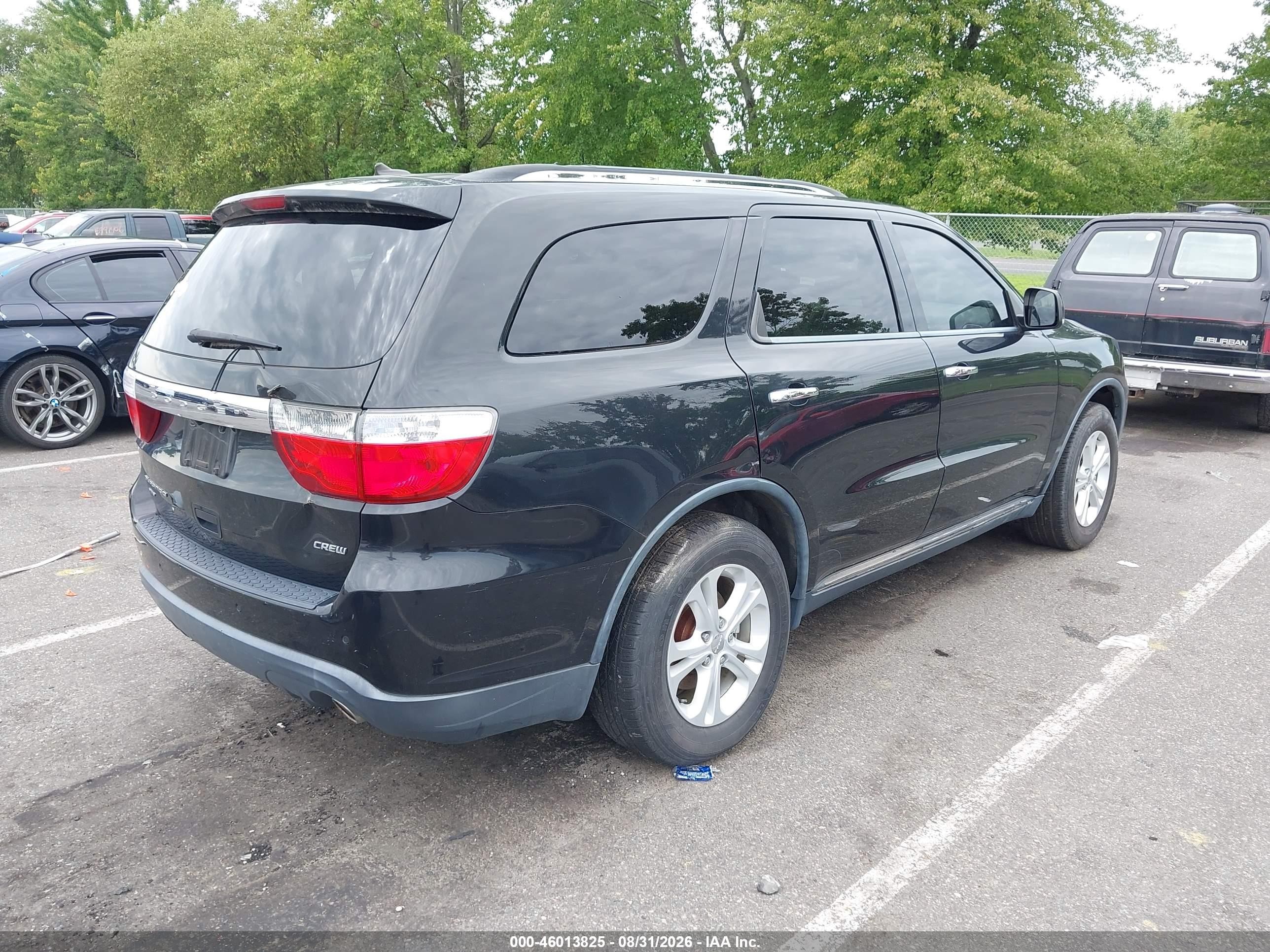 2013 Dodge Durango Crew Черный vin: 1C4RDJDG6DC682380