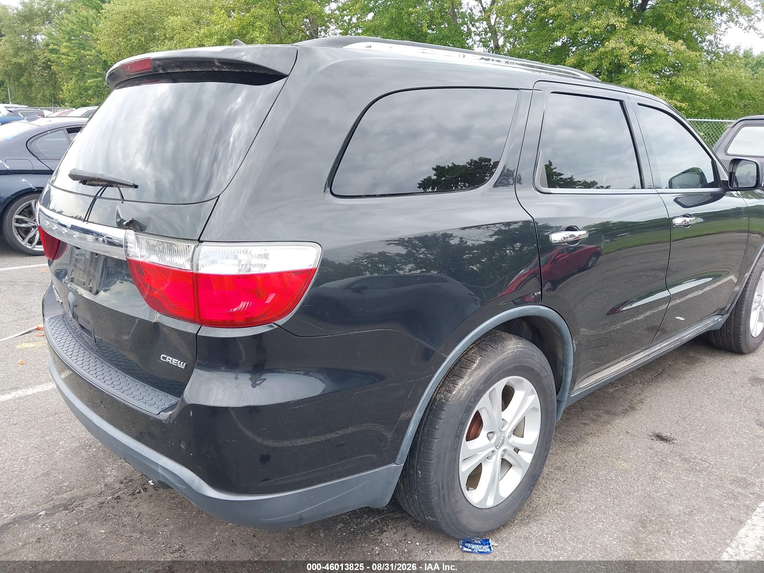 2013 Dodge Durango Crew Черный vin: 1C4RDJDG6DC682380