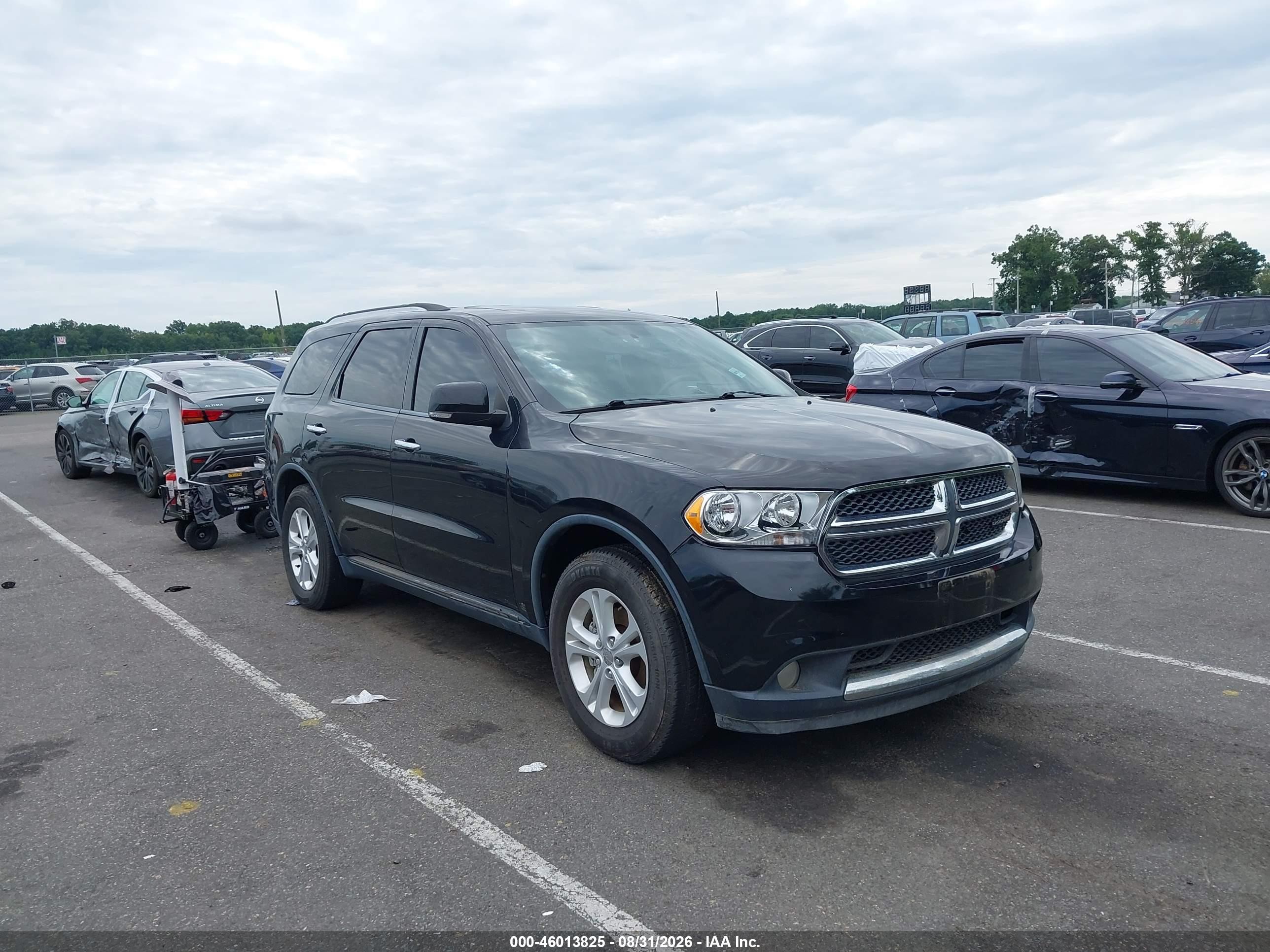 2013 Dodge Durango Crew Черный vin: 1C4RDJDG6DC682380