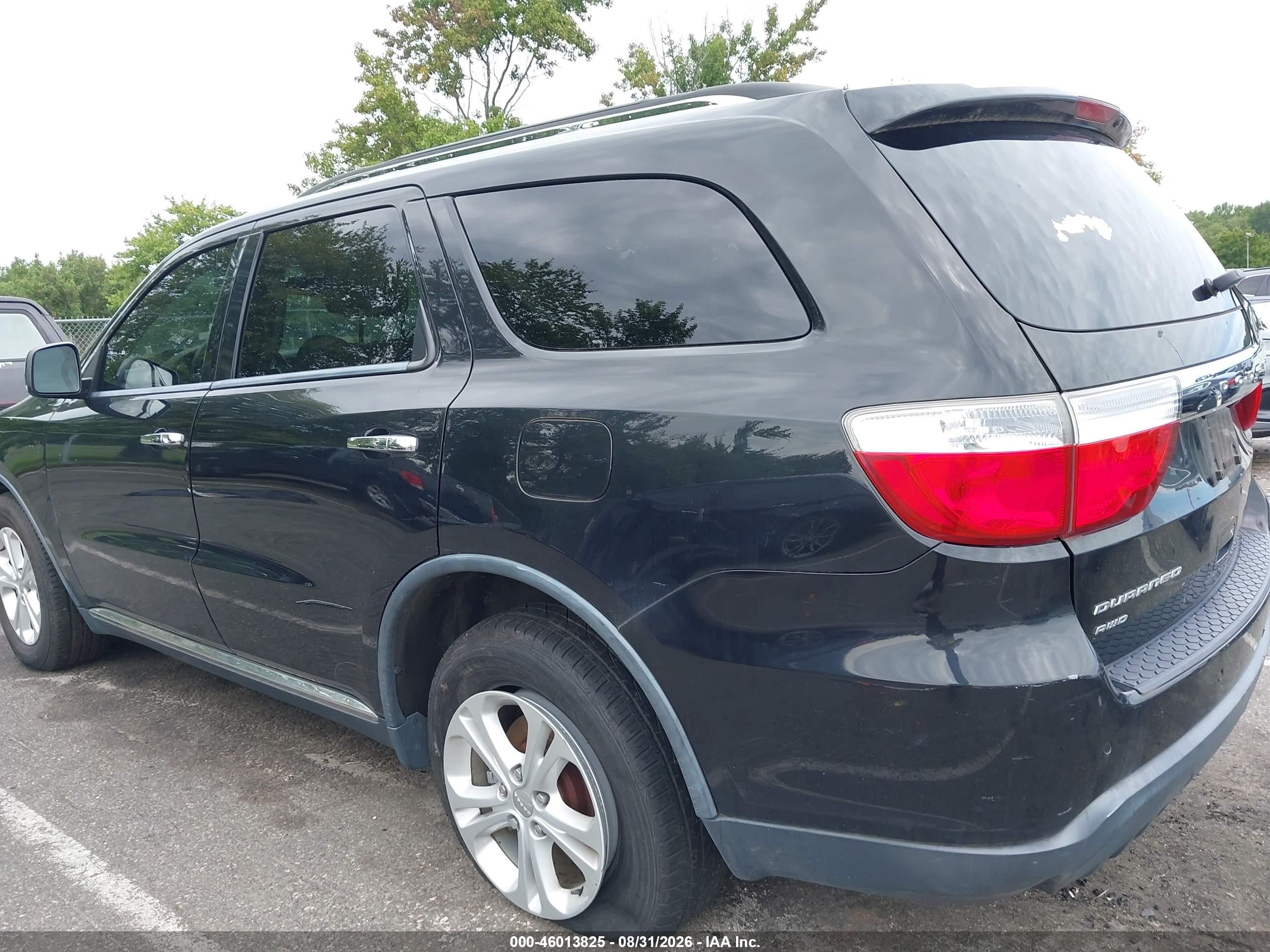 2013 Dodge Durango Crew Черный vin: 1C4RDJDG6DC682380