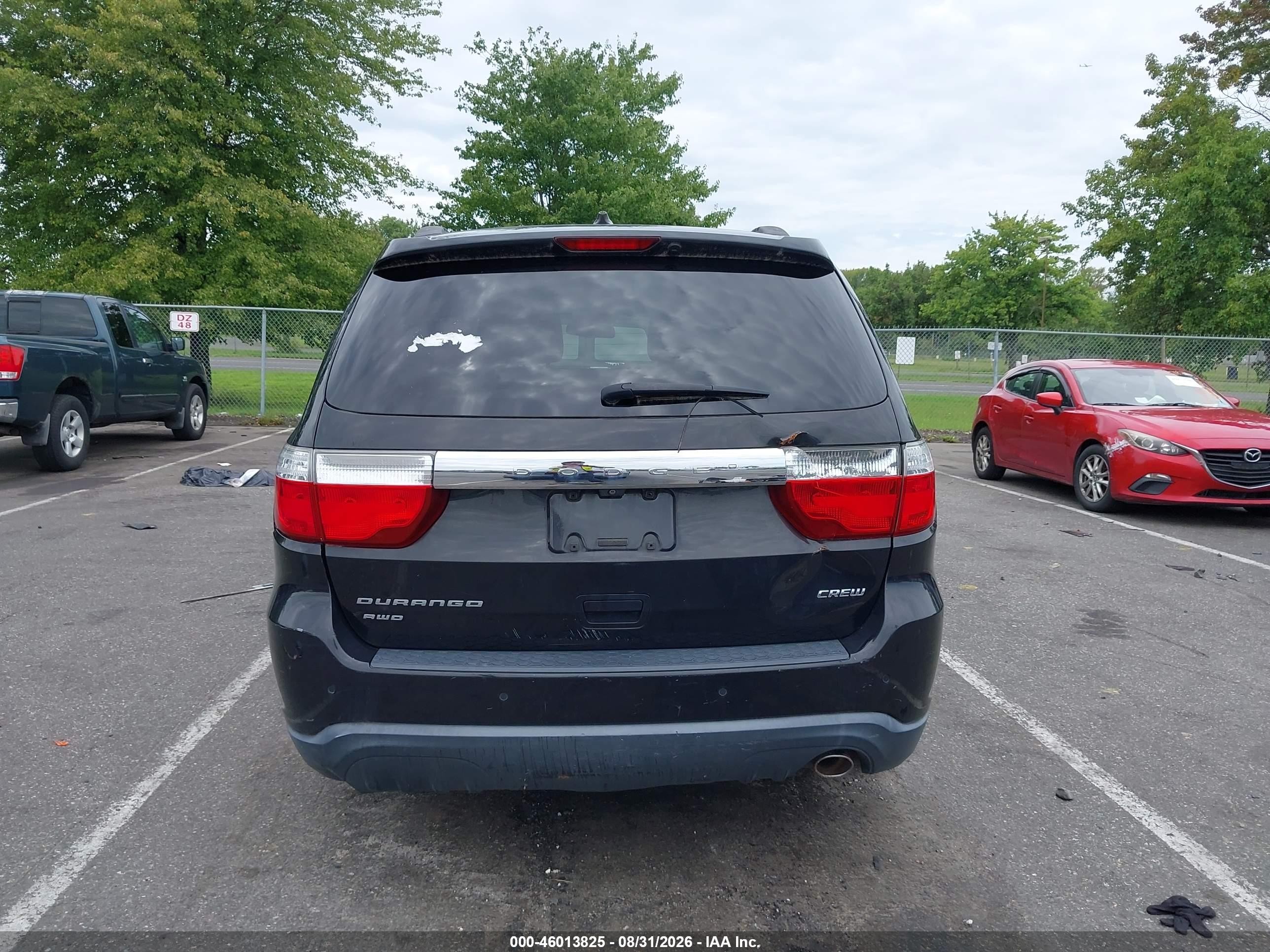 2013 Dodge Durango Crew Черный vin: 1C4RDJDG6DC682380