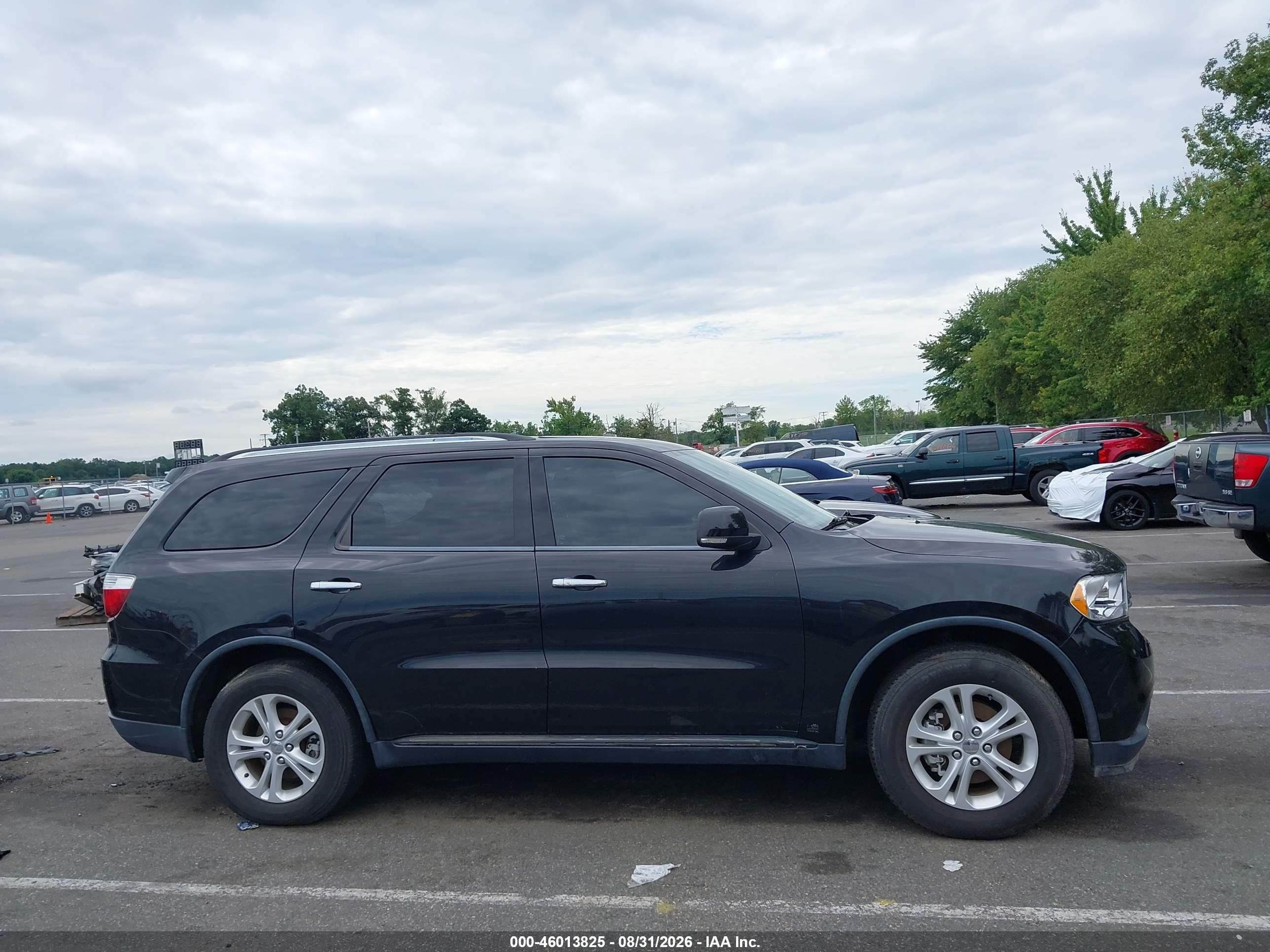 2013 Dodge Durango Crew Черный vin: 1C4RDJDG6DC682380
