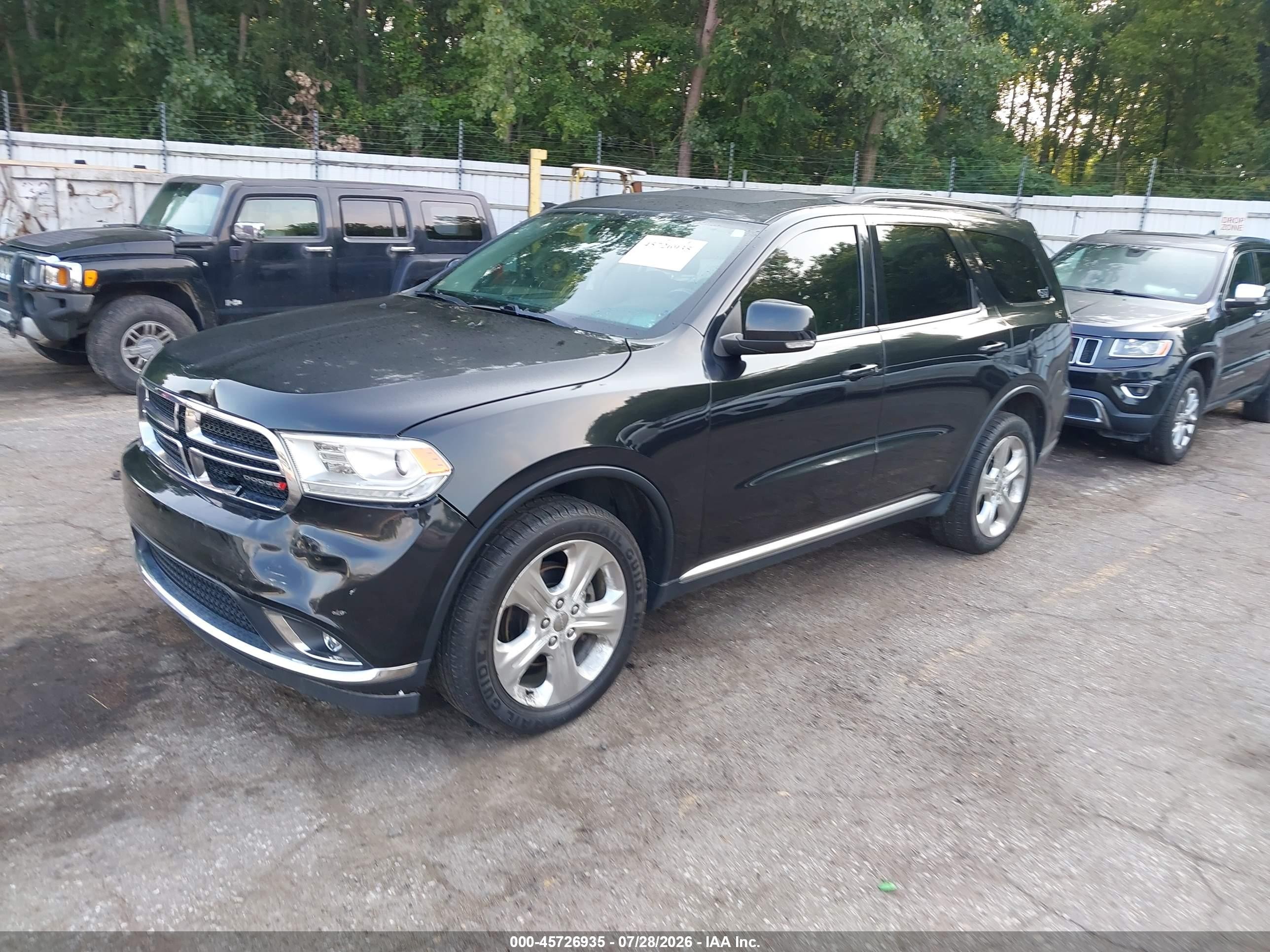 2014 Dodge Durango Limited Black vin: 1C4RDJDG6EC388687