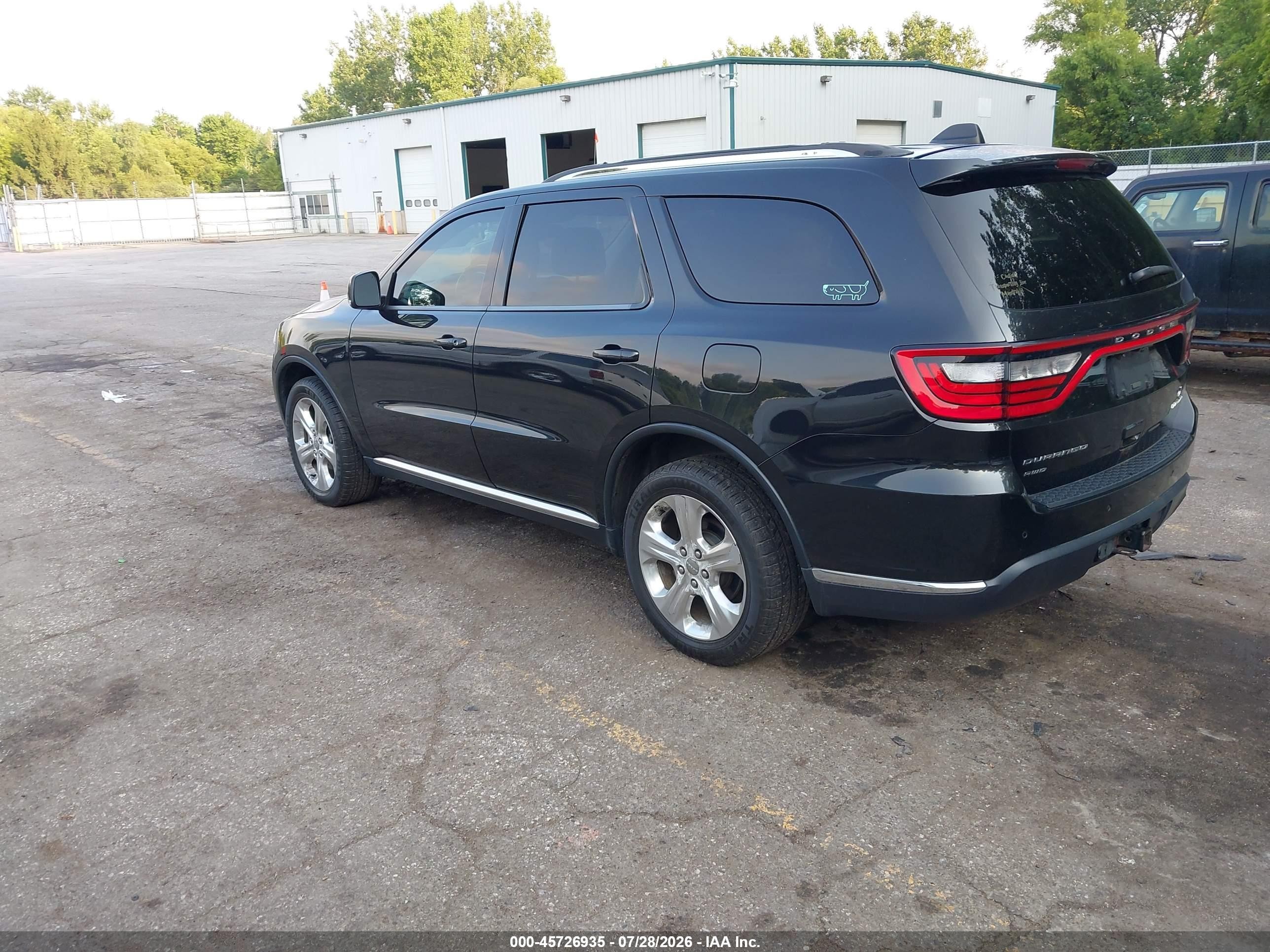 2014 Dodge Durango Limited Black vin: 1C4RDJDG6EC388687