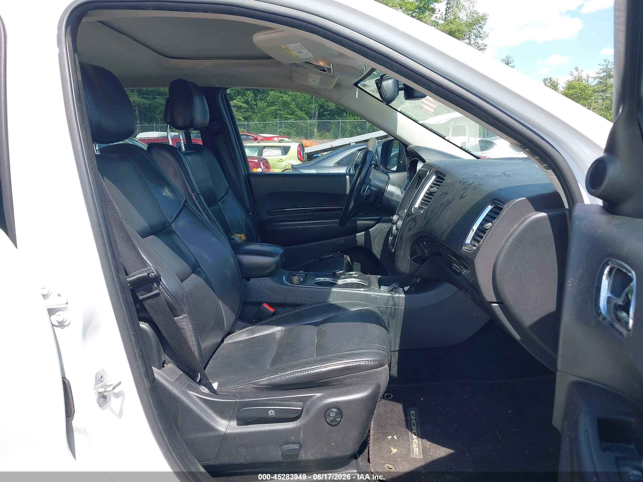 2014 Dodge Durango Limited White vin: 1C4RDJDG6EC592888