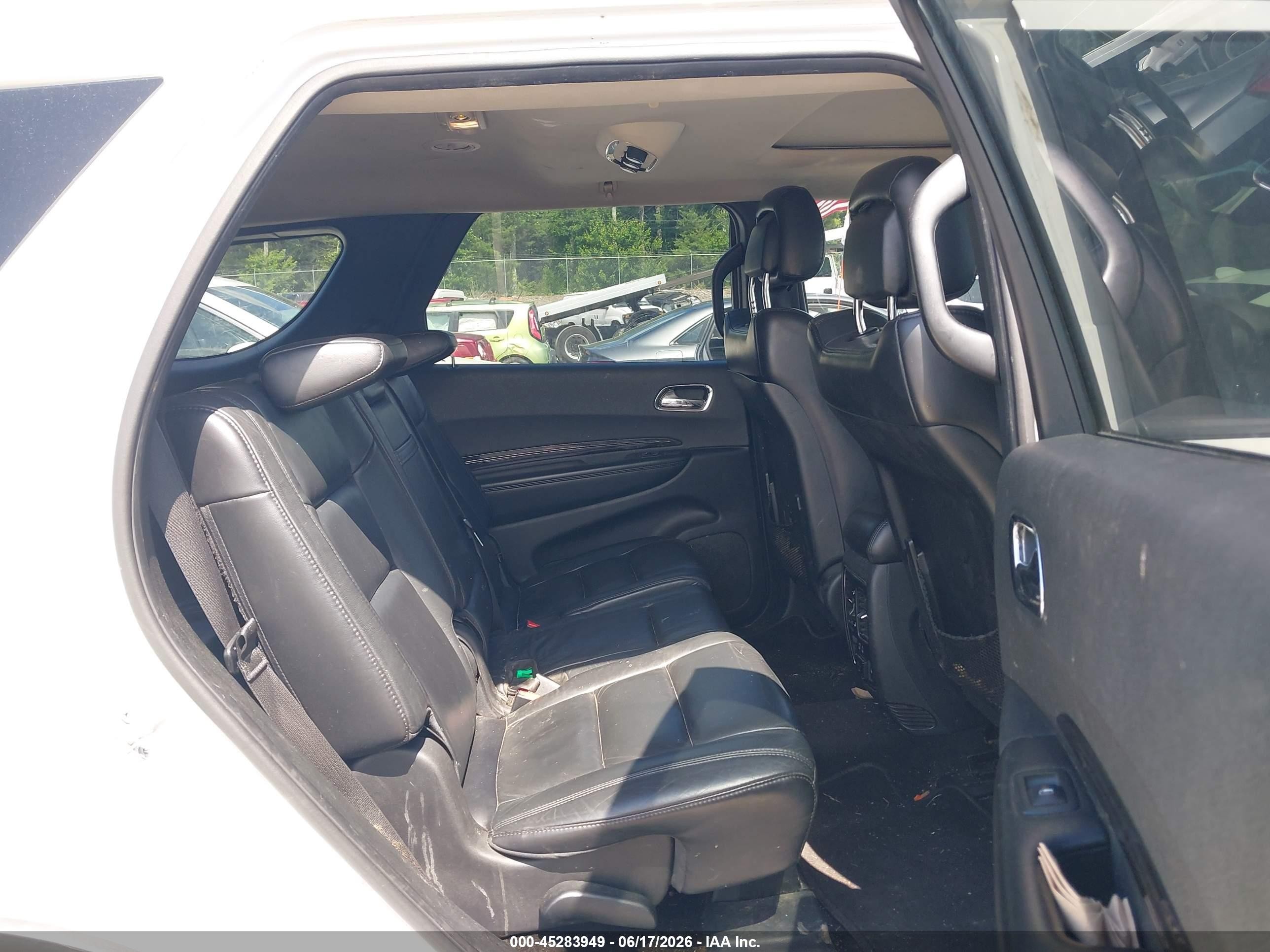 2014 Dodge Durango Limited White vin: 1C4RDJDG6EC592888