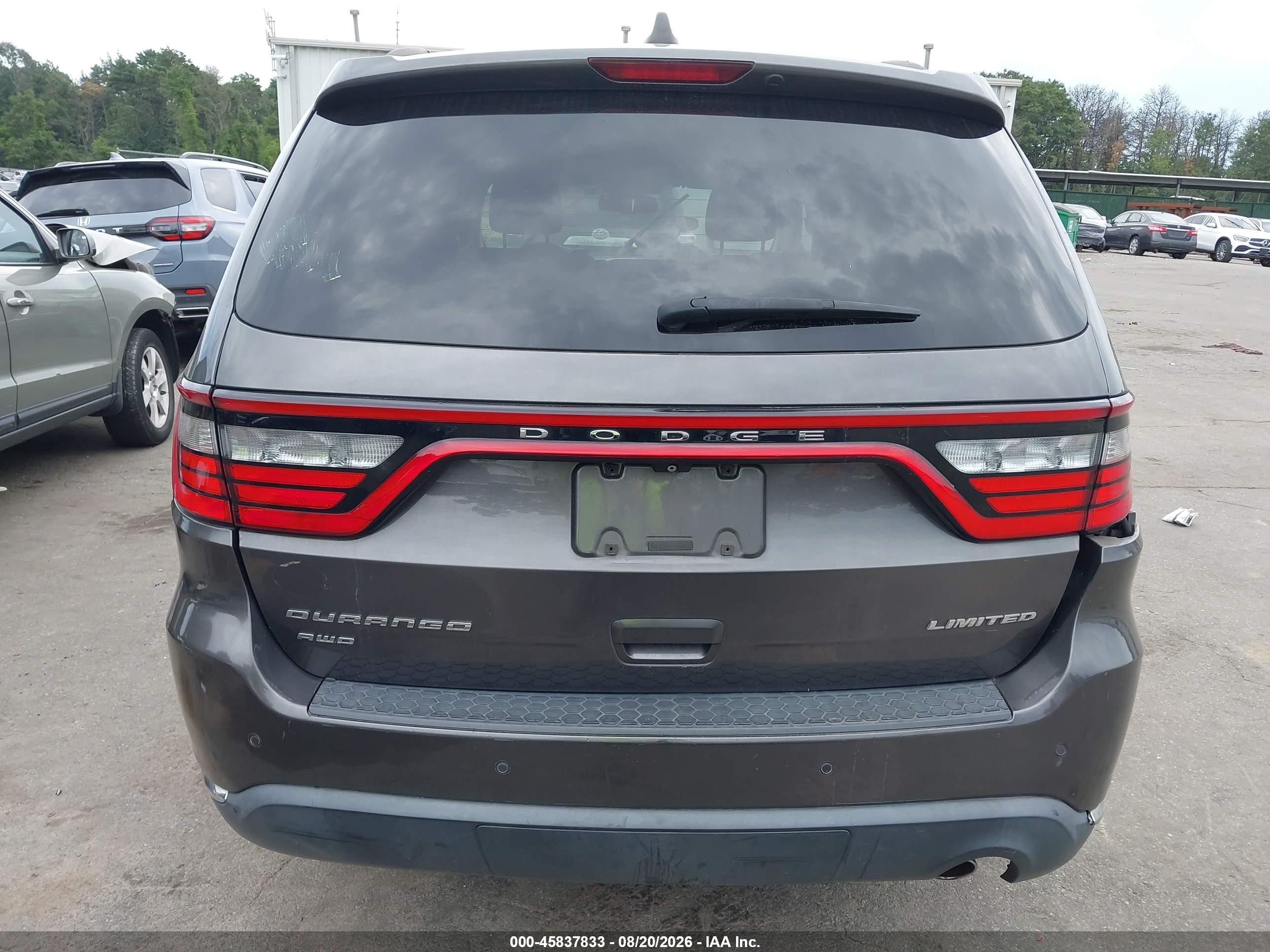 2014 Dodge Durango Limited Black vin: 1C4RDJDG6EC598383