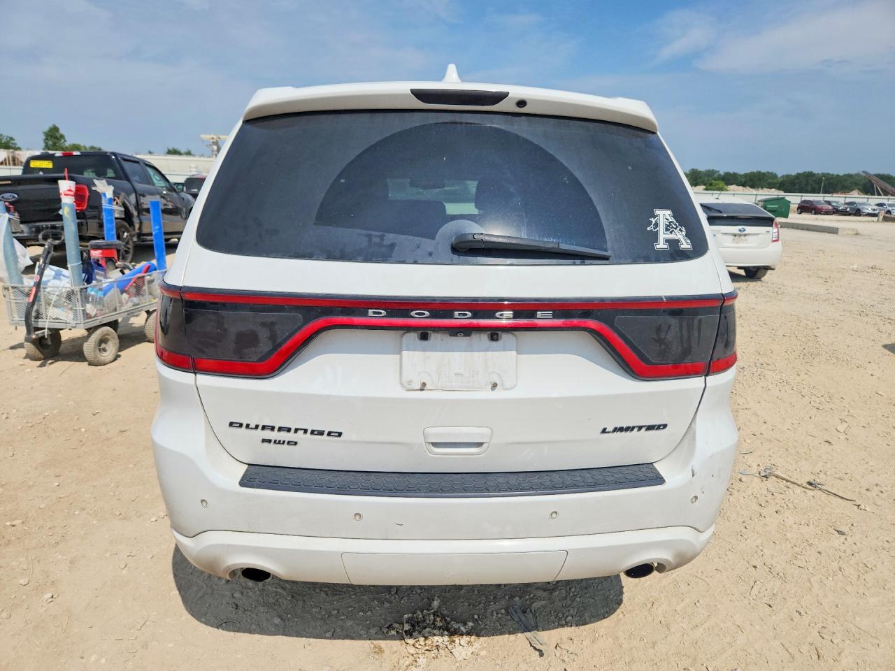 2015 Dodge Durango Limited White vin: 1C4RDJDG6FC114584