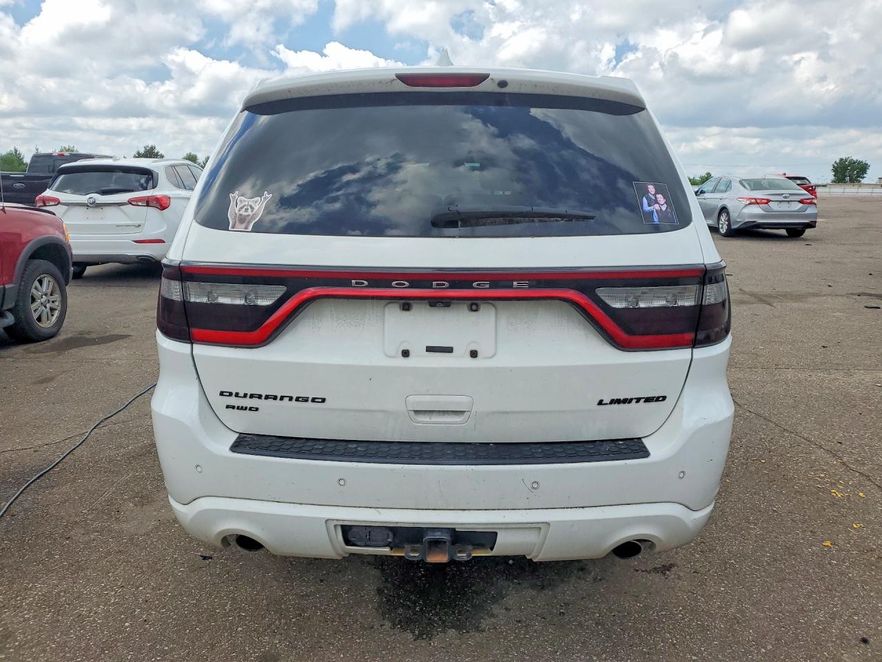 2015 Dodge Durango Limited White vin: 1C4RDJDG6FC128162
