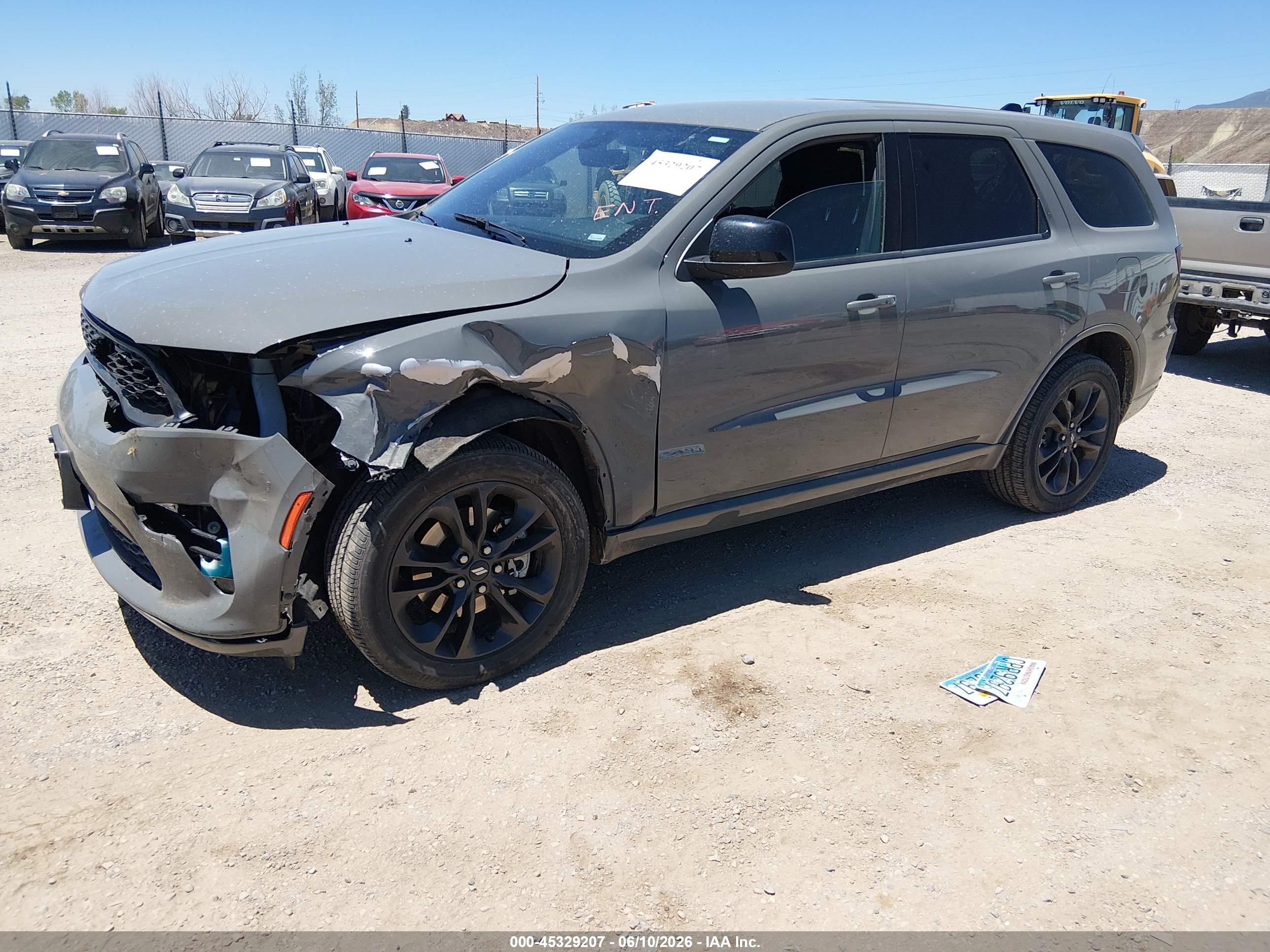 2025 Dodge Durango Gt Awd Gray vin: 1C4RDJDG6SC534162