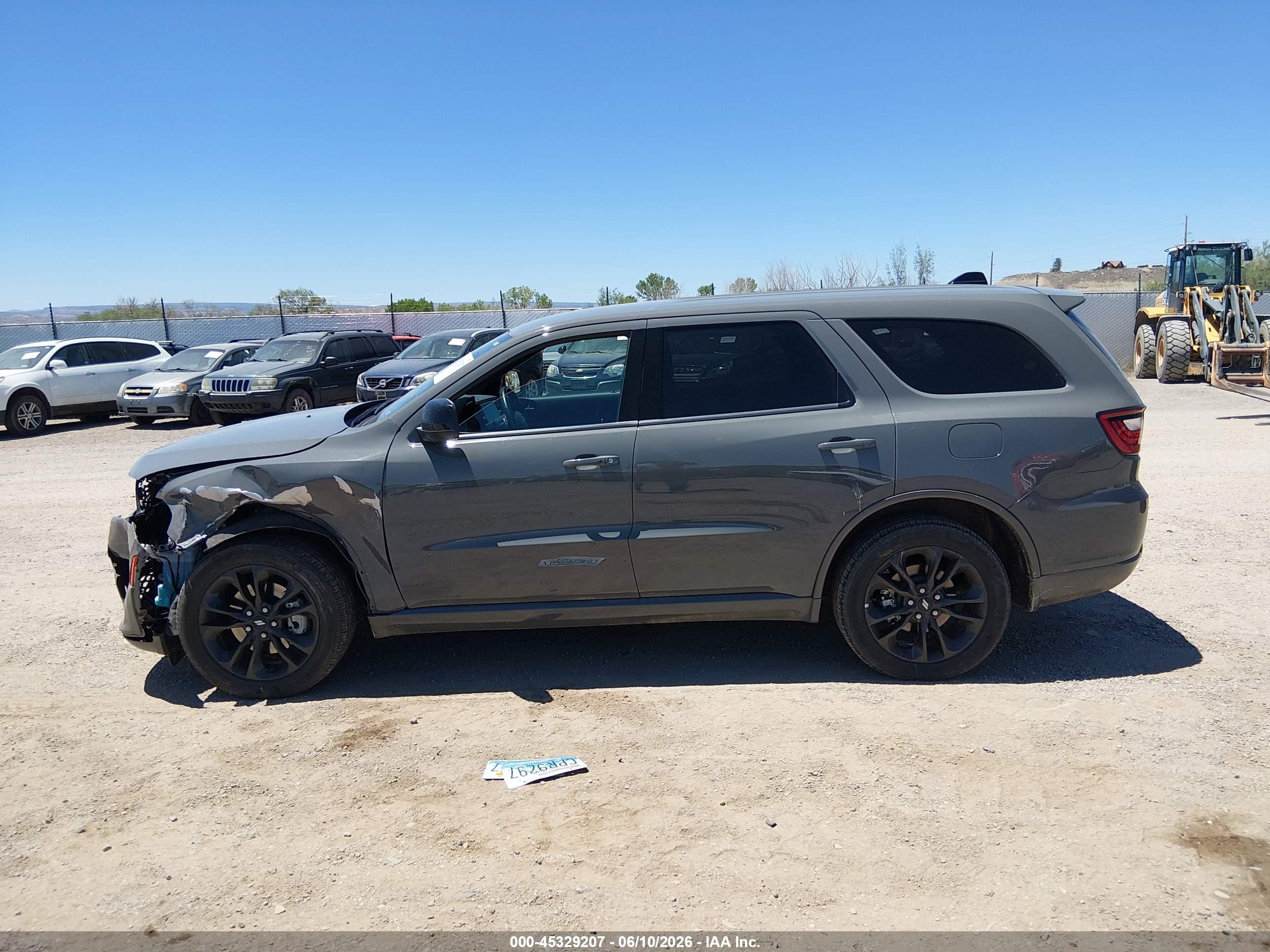 2025 Dodge Durango Gt Awd Gray vin: 1C4RDJDG6SC534162