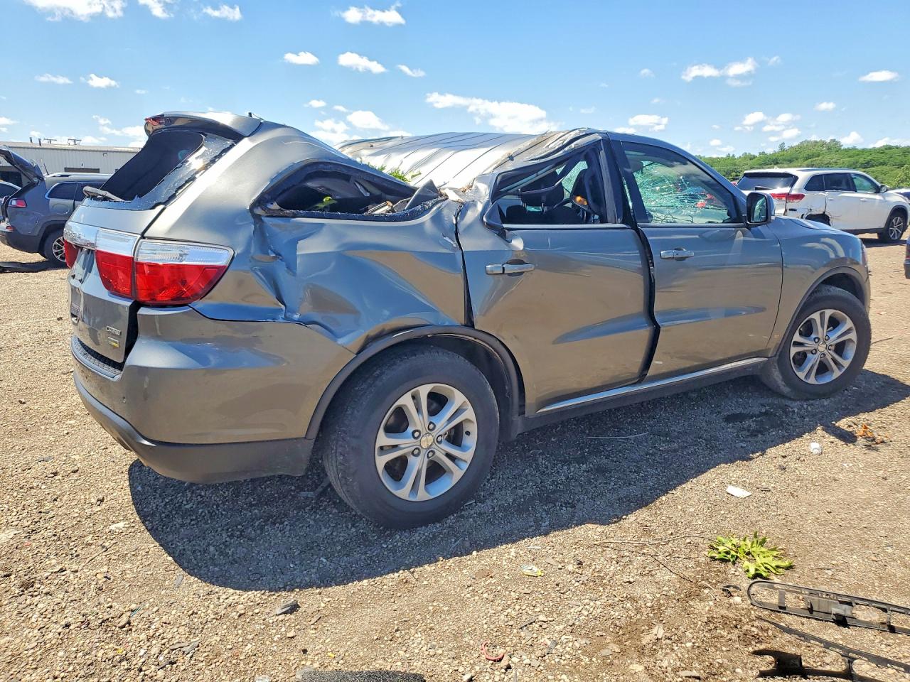 2012 Dodge Durango Crew Серый vin: 1C4RDJDG7CC113892