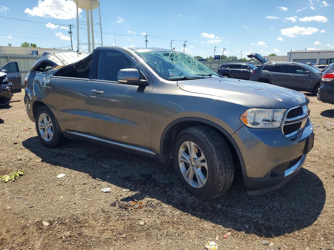 2012 Dodge Durango Crew Серый vin: 1C4RDJDG7CC113892