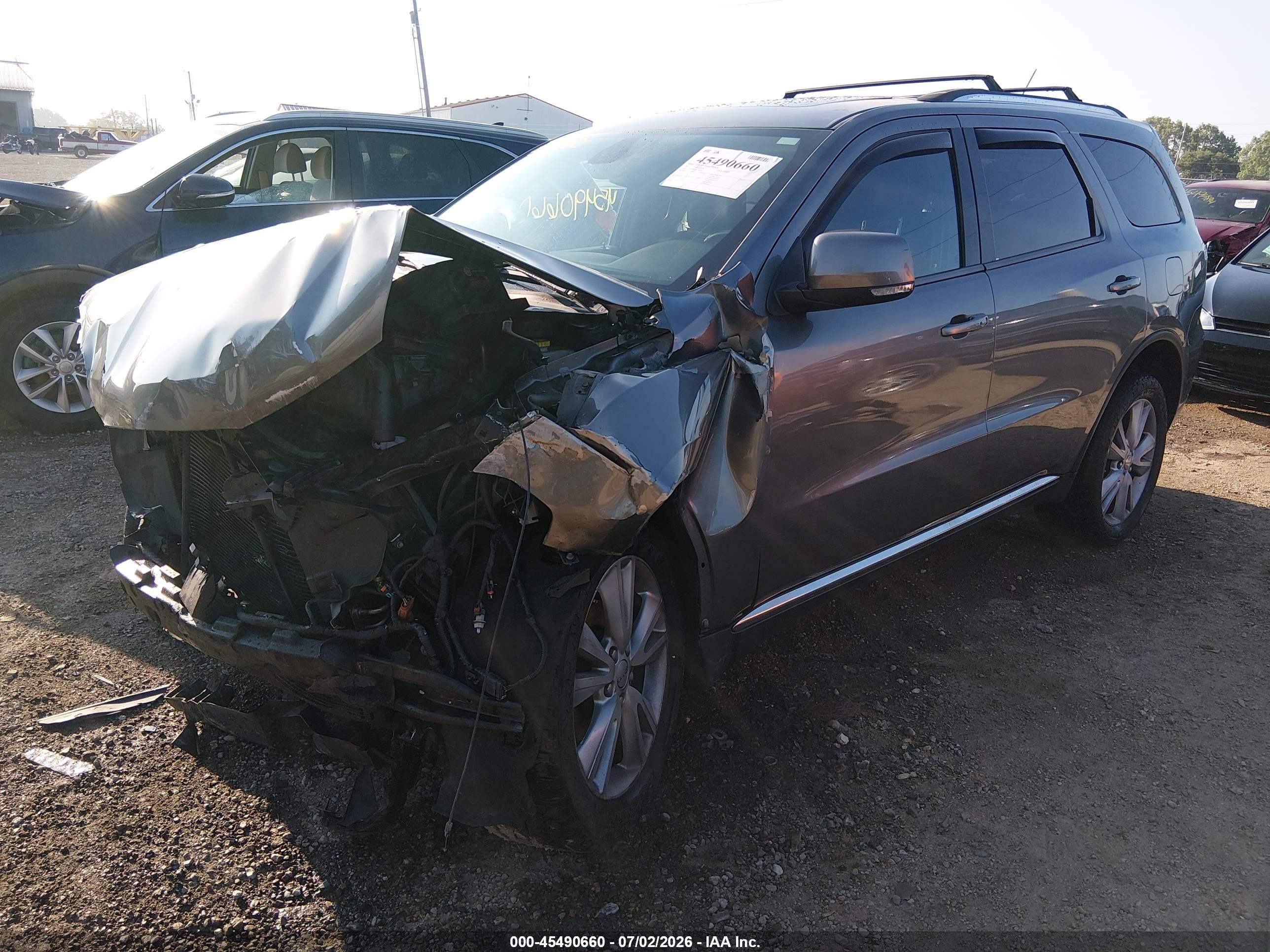 2012 Dodge Durango Crew Gray vin: 1C4RDJDG7CC309184