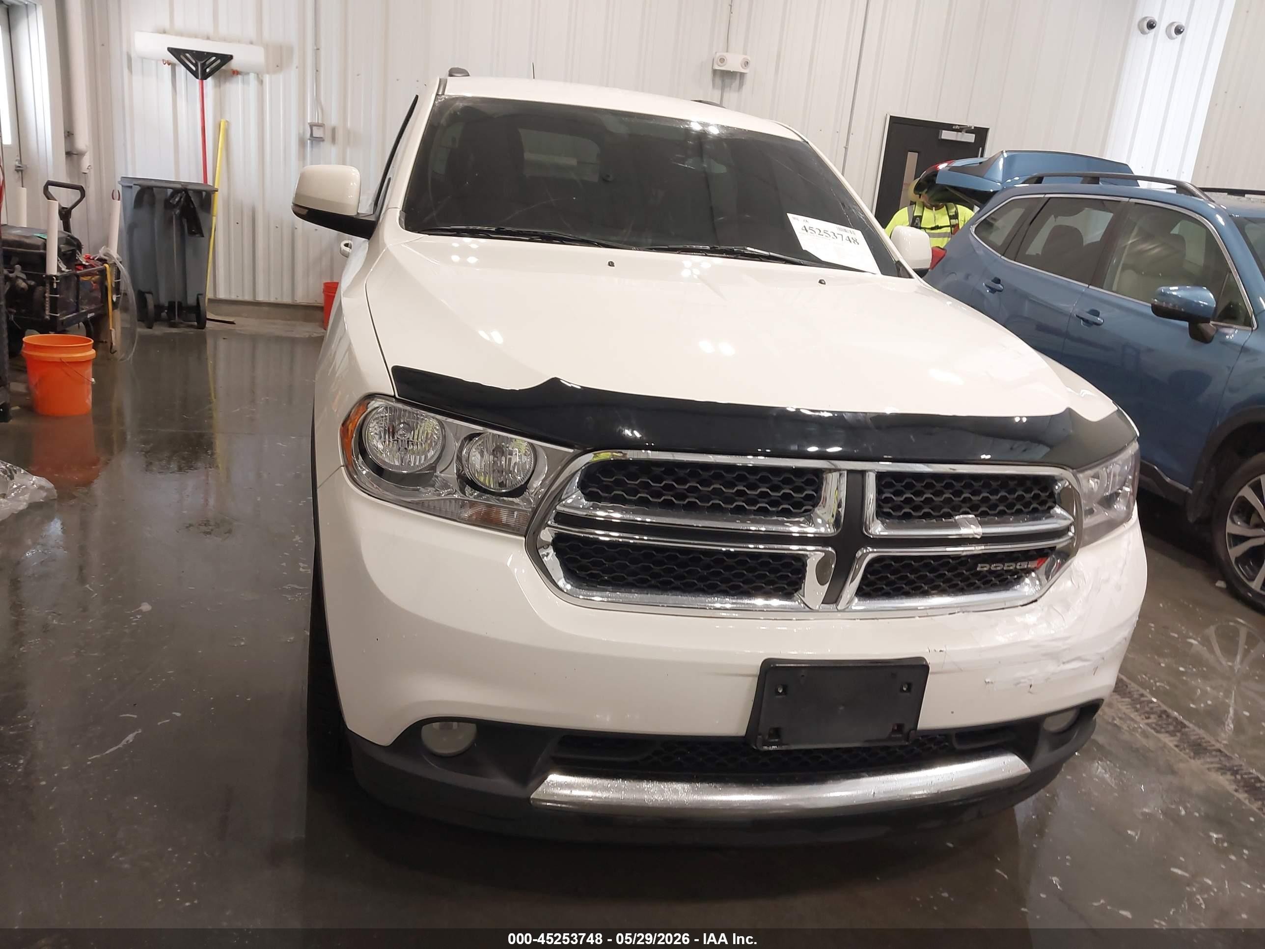 2012 Dodge Durango Crew White vin: 1C4RDJDG7CC337017