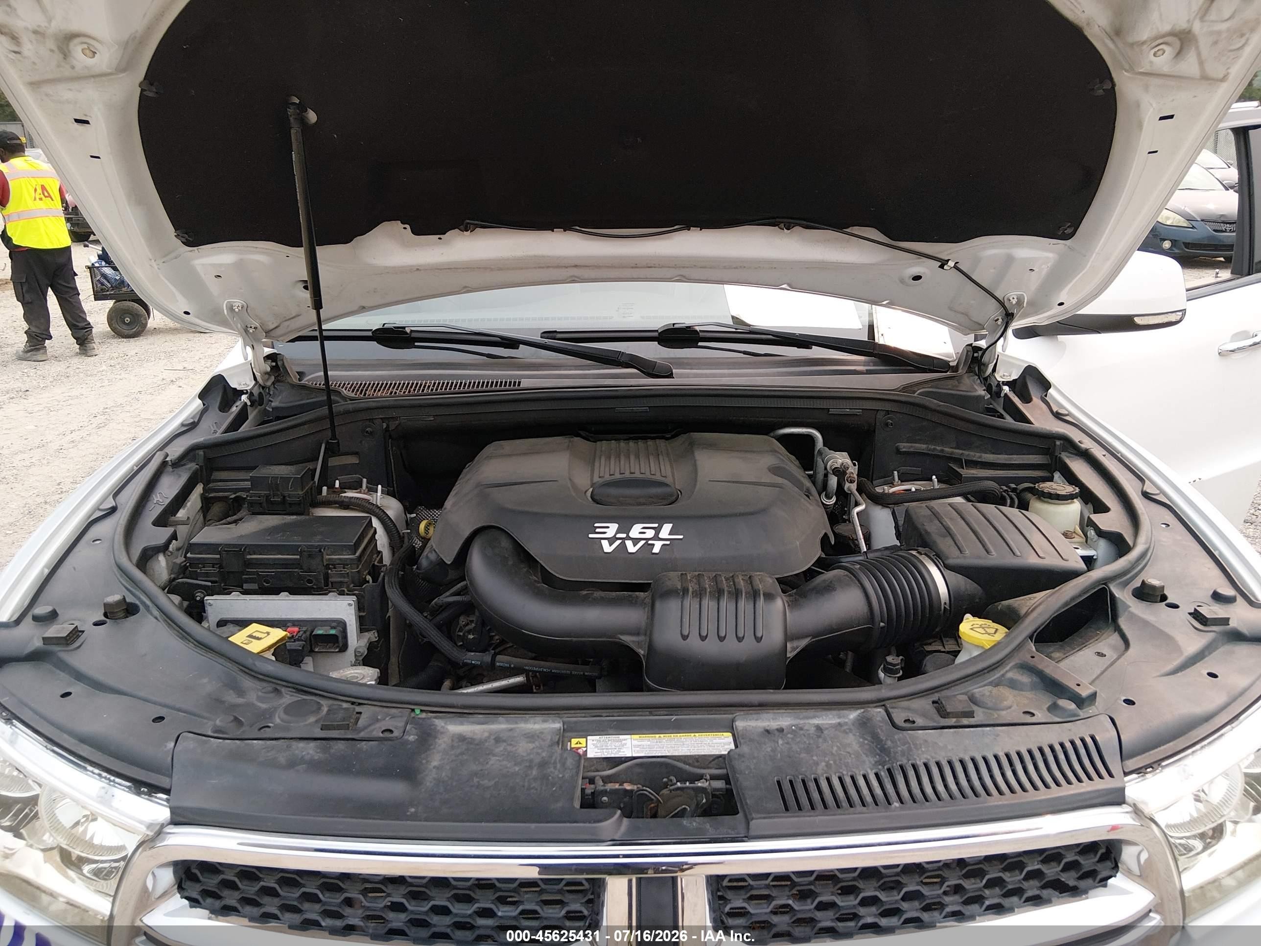 2013 Dodge Durango Crew Белый vin: 1C4RDJDG7DC518197