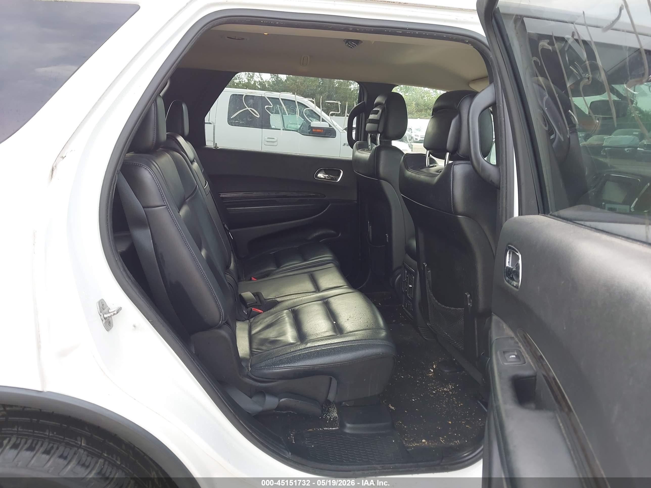 2013 Dodge Durango Crew White vin: 1C4RDJDG7DC664597