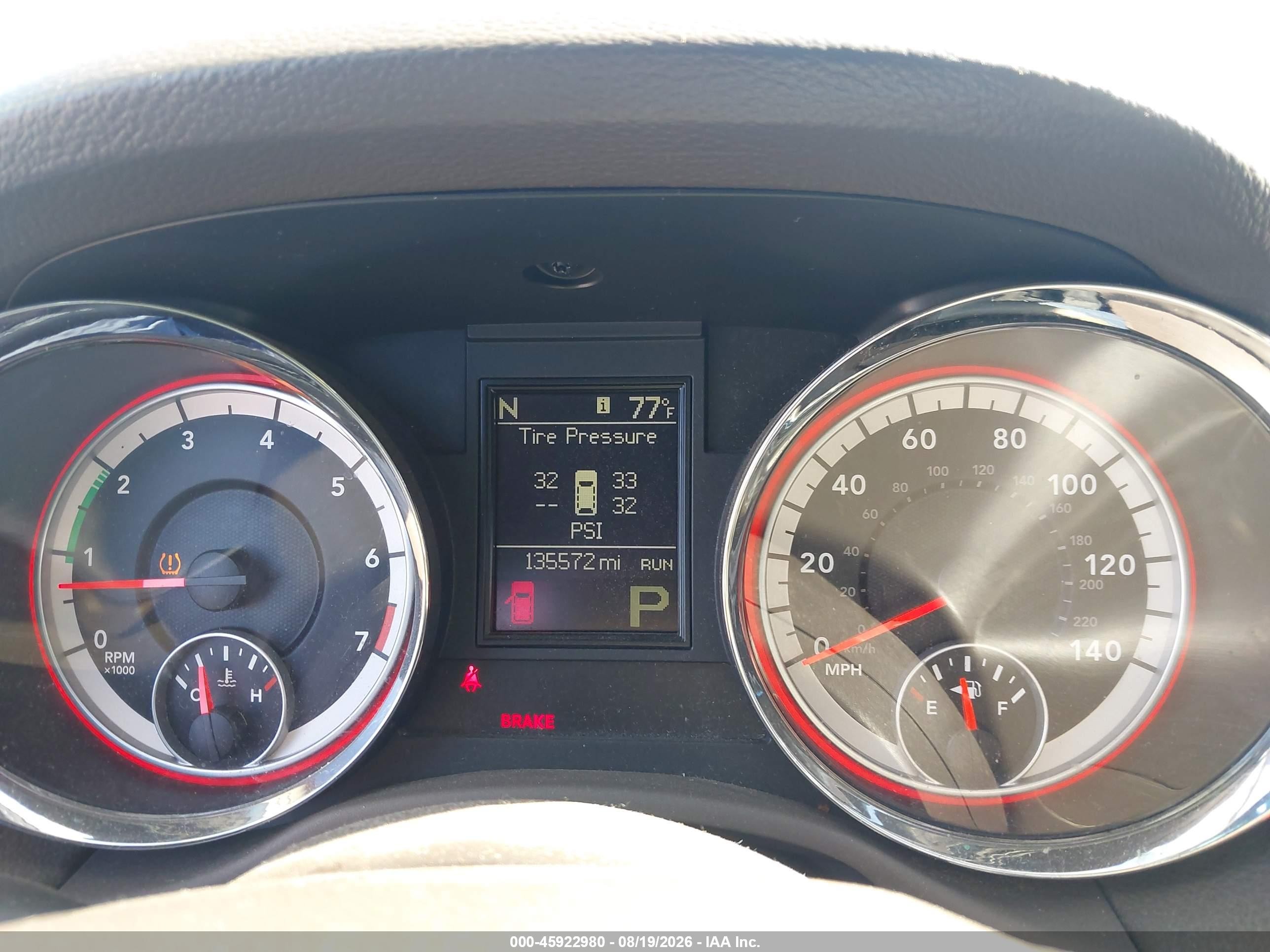 2013 Dodge Durango Crew White vin: 1C4RDJDG7DC677463