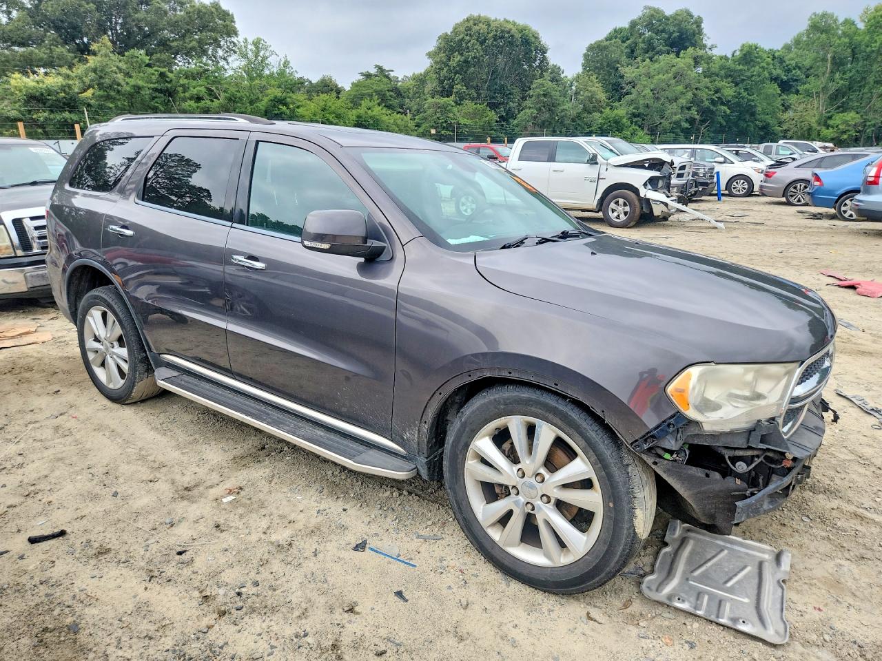 2013 Dodge Durango Crew Gray vin: 1C4RDJDG7DC695770
