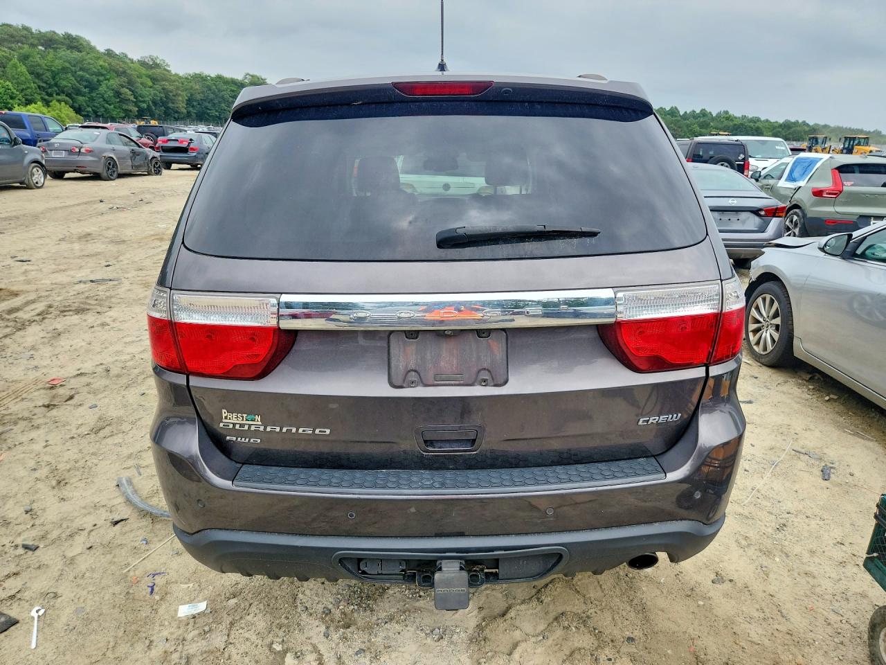 2013 Dodge Durango Crew Gray vin: 1C4RDJDG7DC695770