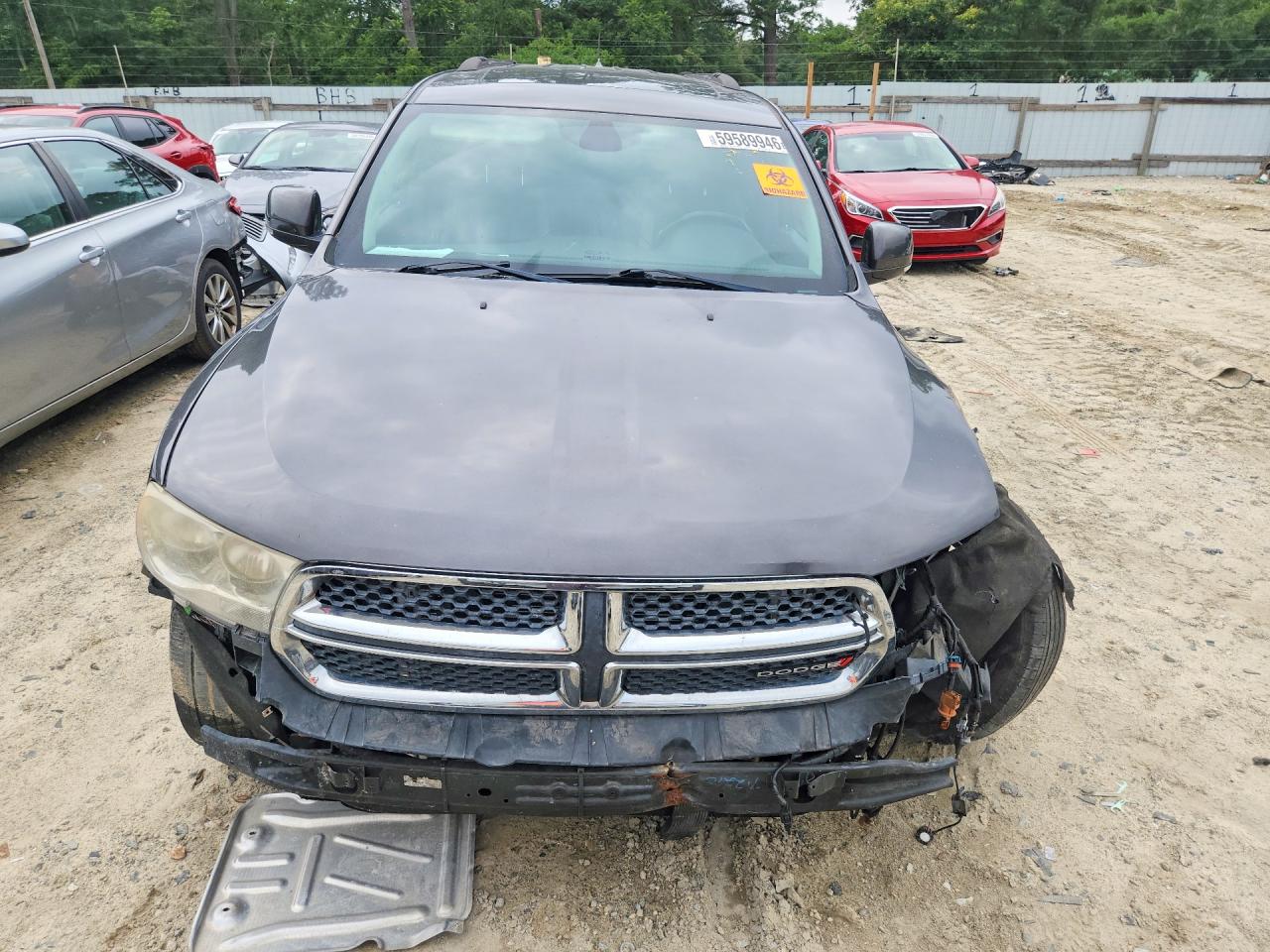 2013 Dodge Durango Crew Gray vin: 1C4RDJDG7DC695770