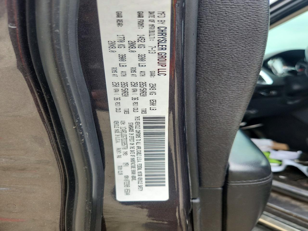 2013 Dodge Durango Crew Gray vin: 1C4RDJDG7DC695770