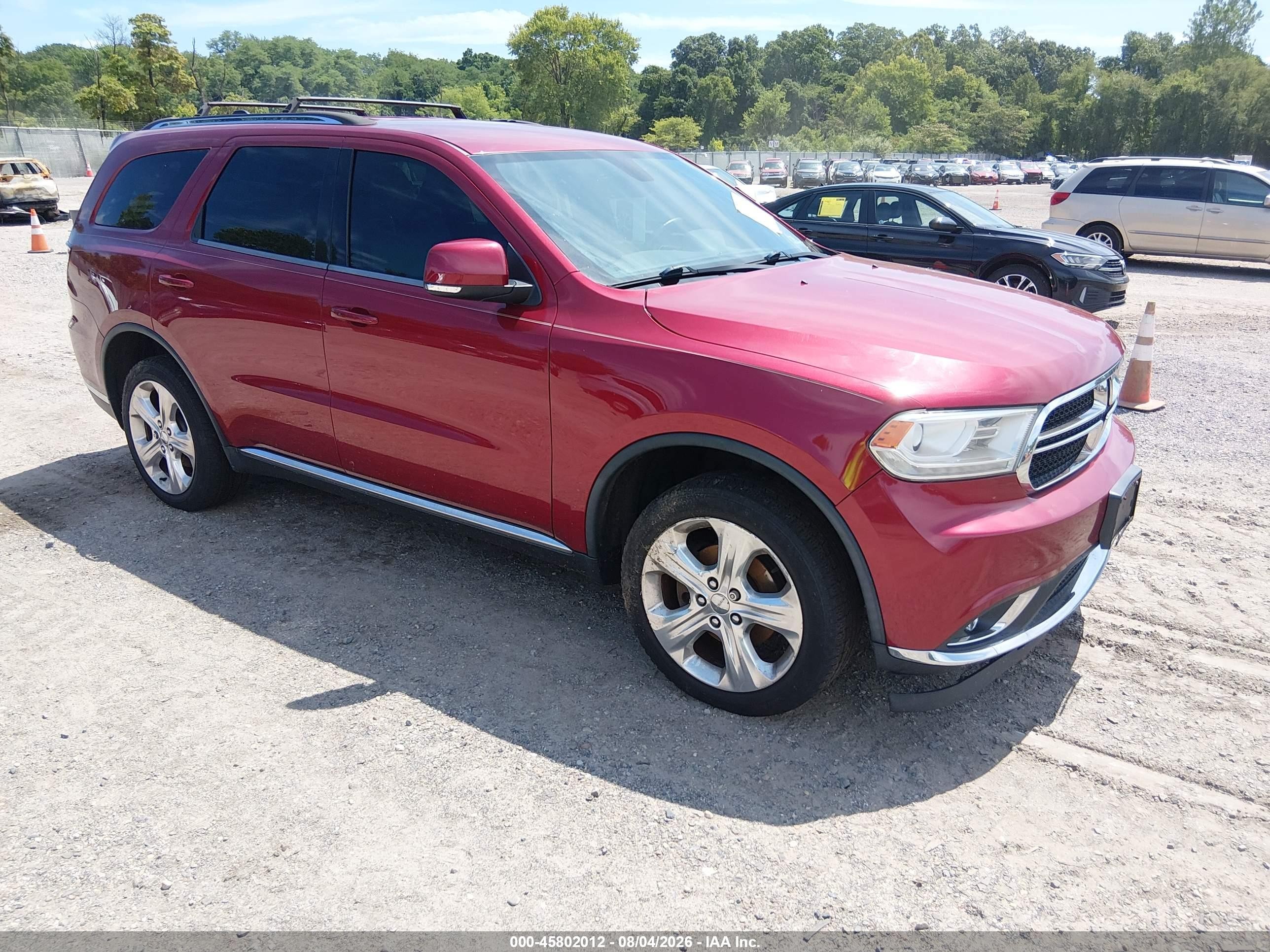 2014 Dodge Durango Limited Red vin: 1C4RDJDG7EC337263
