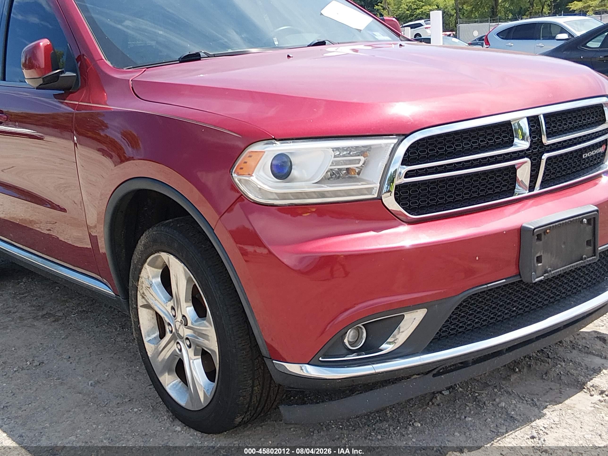 2014 Dodge Durango Limited Red vin: 1C4RDJDG7EC337263