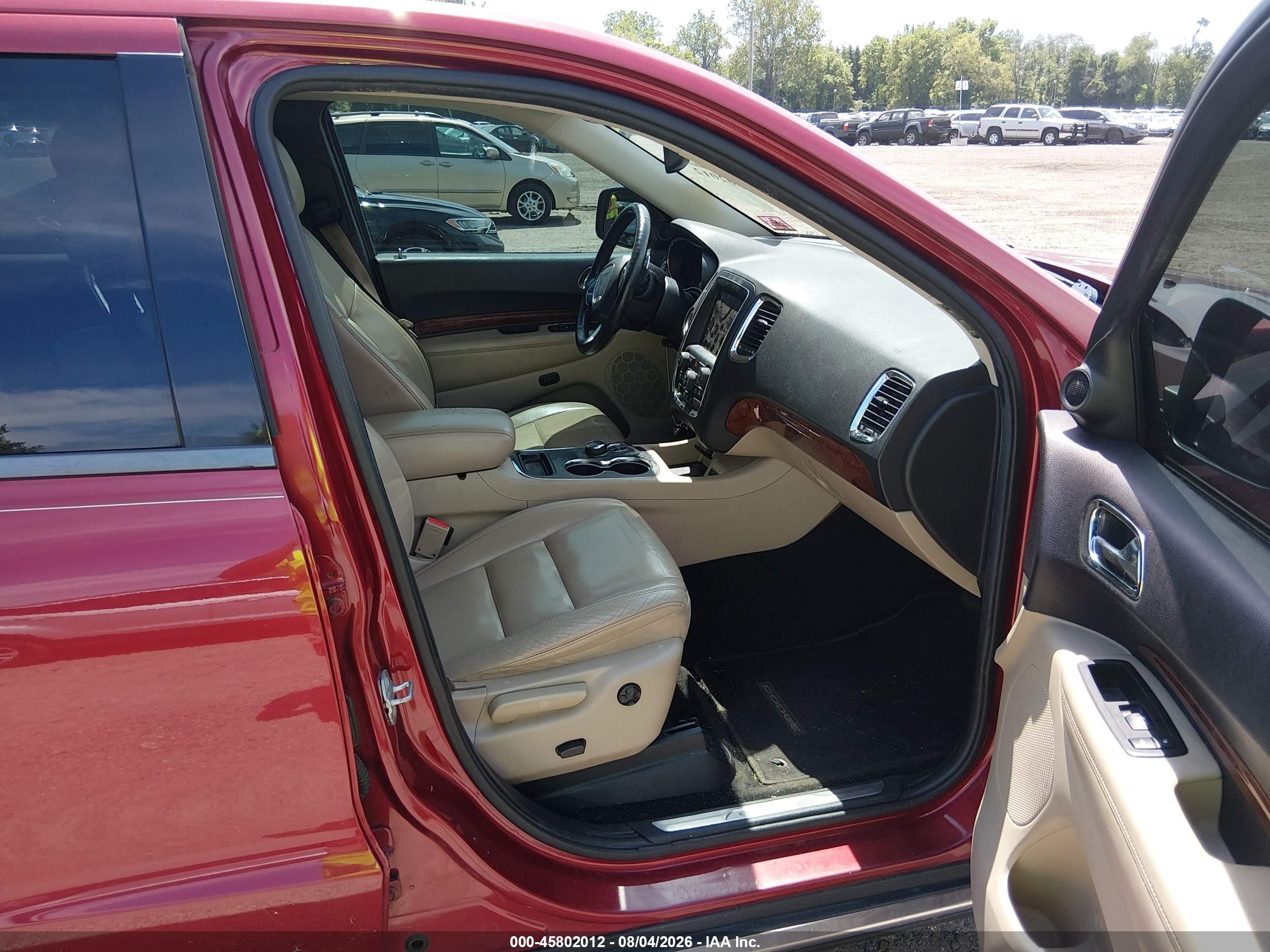 2014 Dodge Durango Limited Red vin: 1C4RDJDG7EC337263