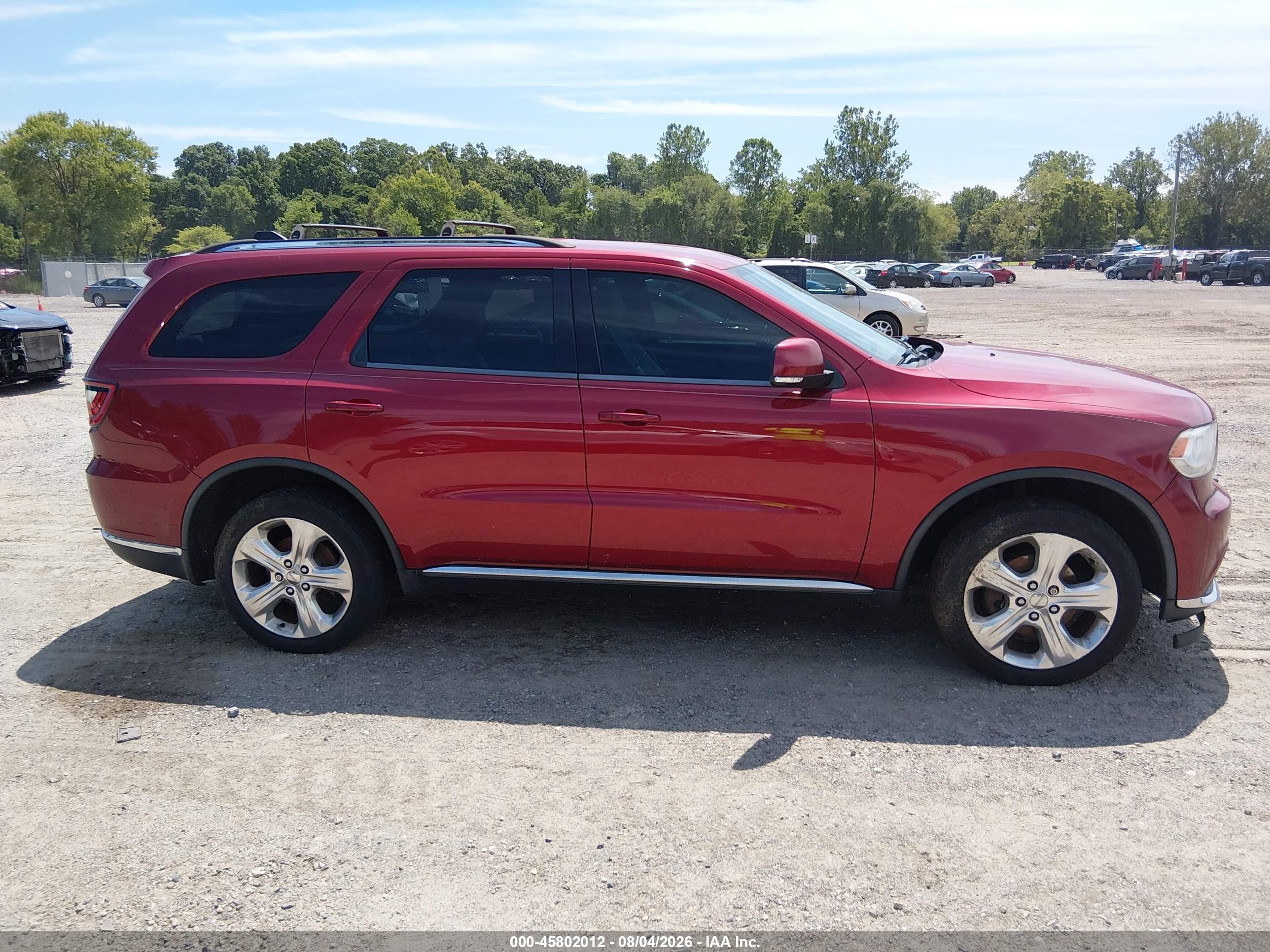 2014 Dodge Durango Limited Red vin: 1C4RDJDG7EC337263