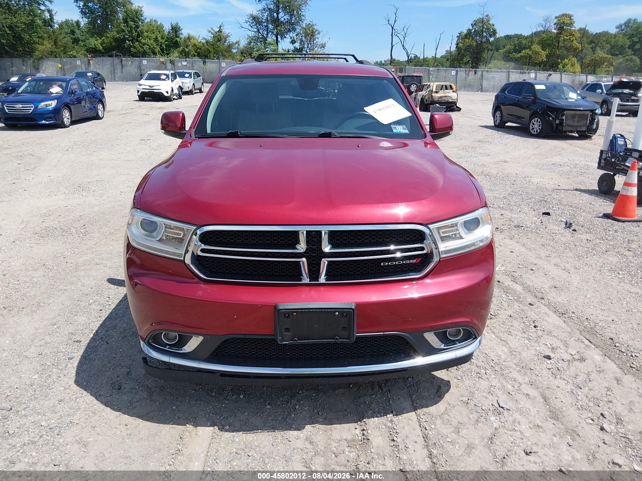 2014 Dodge Durango Limited Red vin: 1C4RDJDG7EC337263