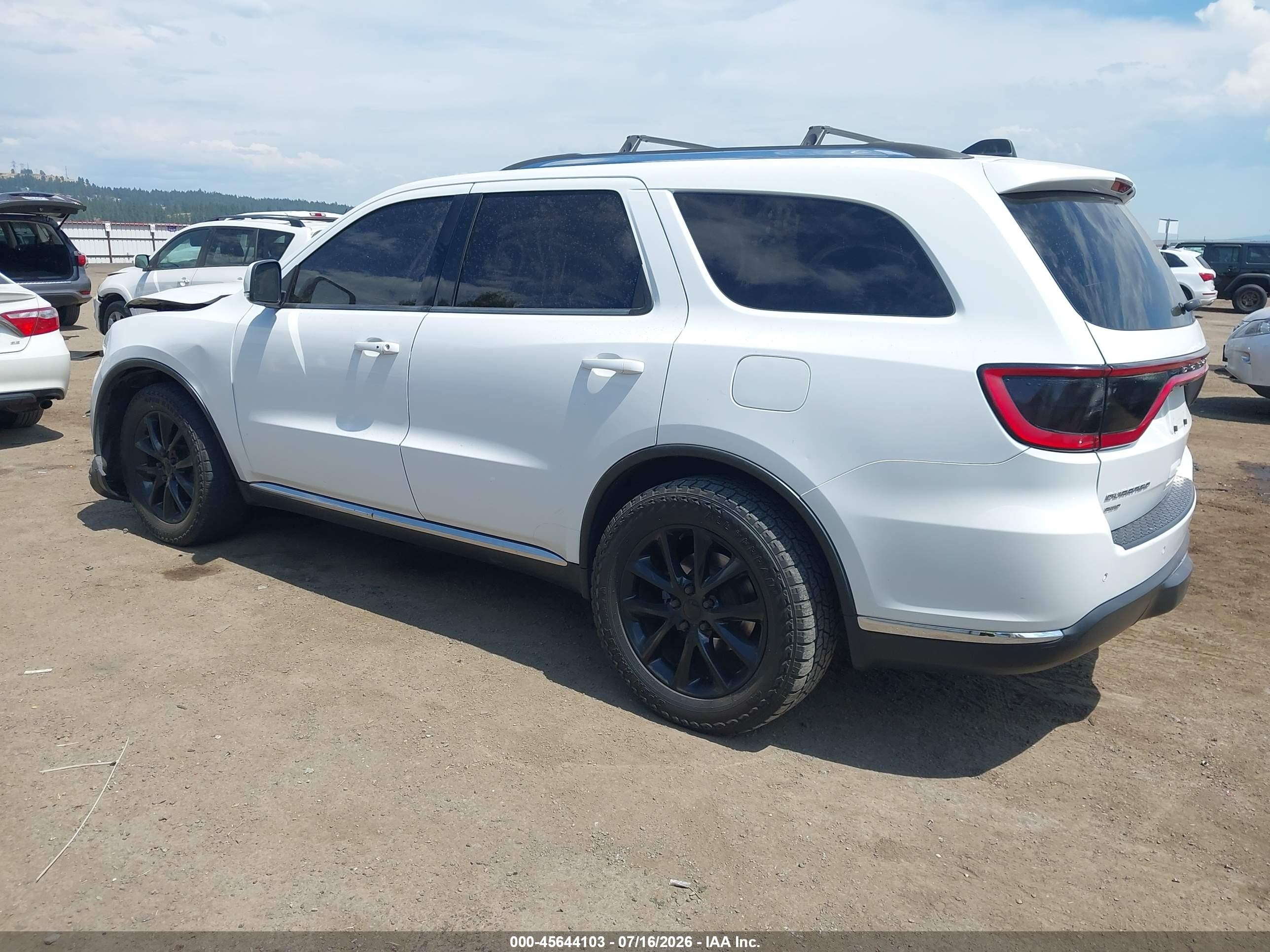 2014 Dodge Durango Limited White vin: 1C4RDJDG7EC351700