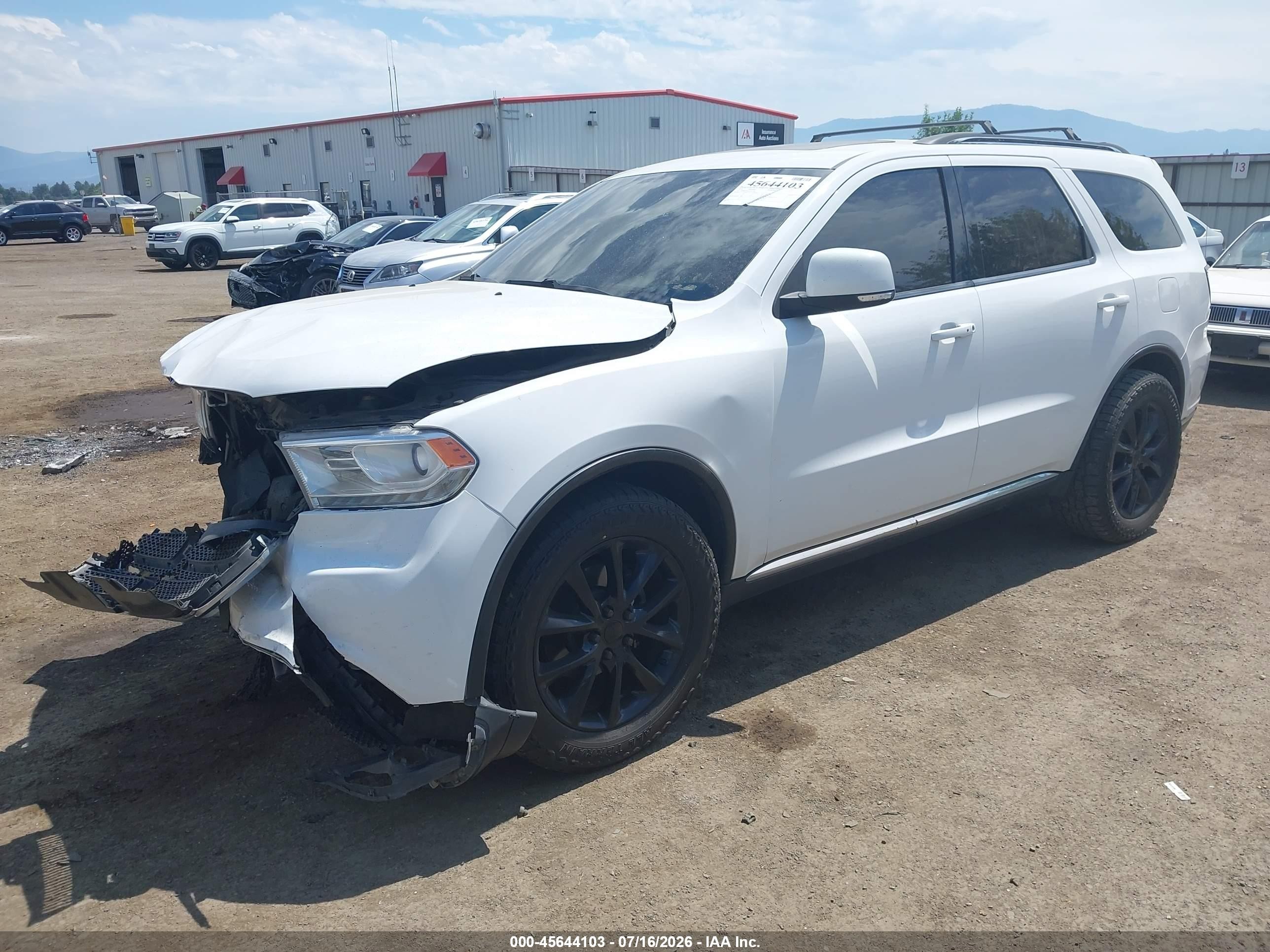 2014 Dodge Durango Limited White vin: 1C4RDJDG7EC351700