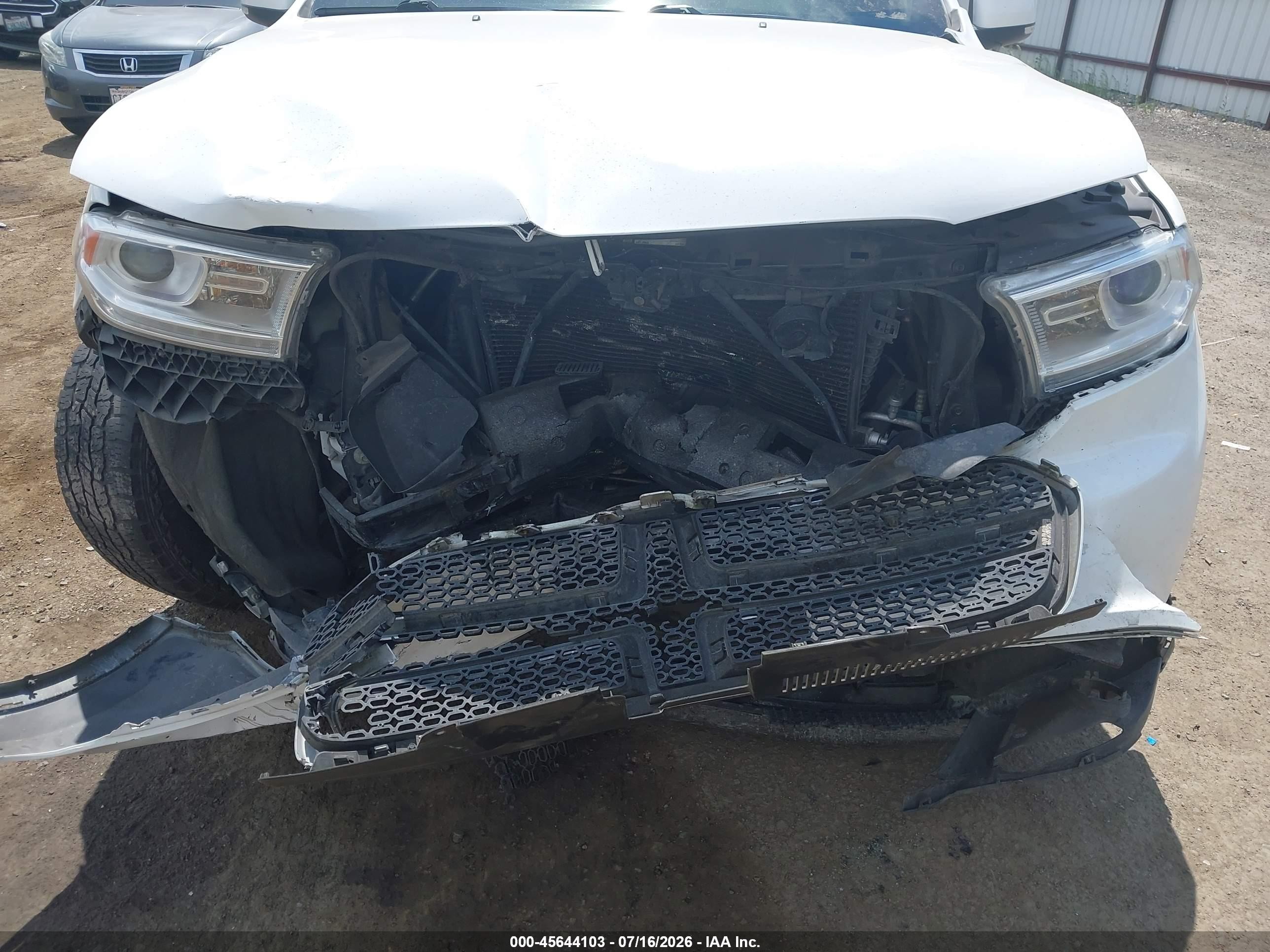2014 Dodge Durango Limited White vin: 1C4RDJDG7EC351700