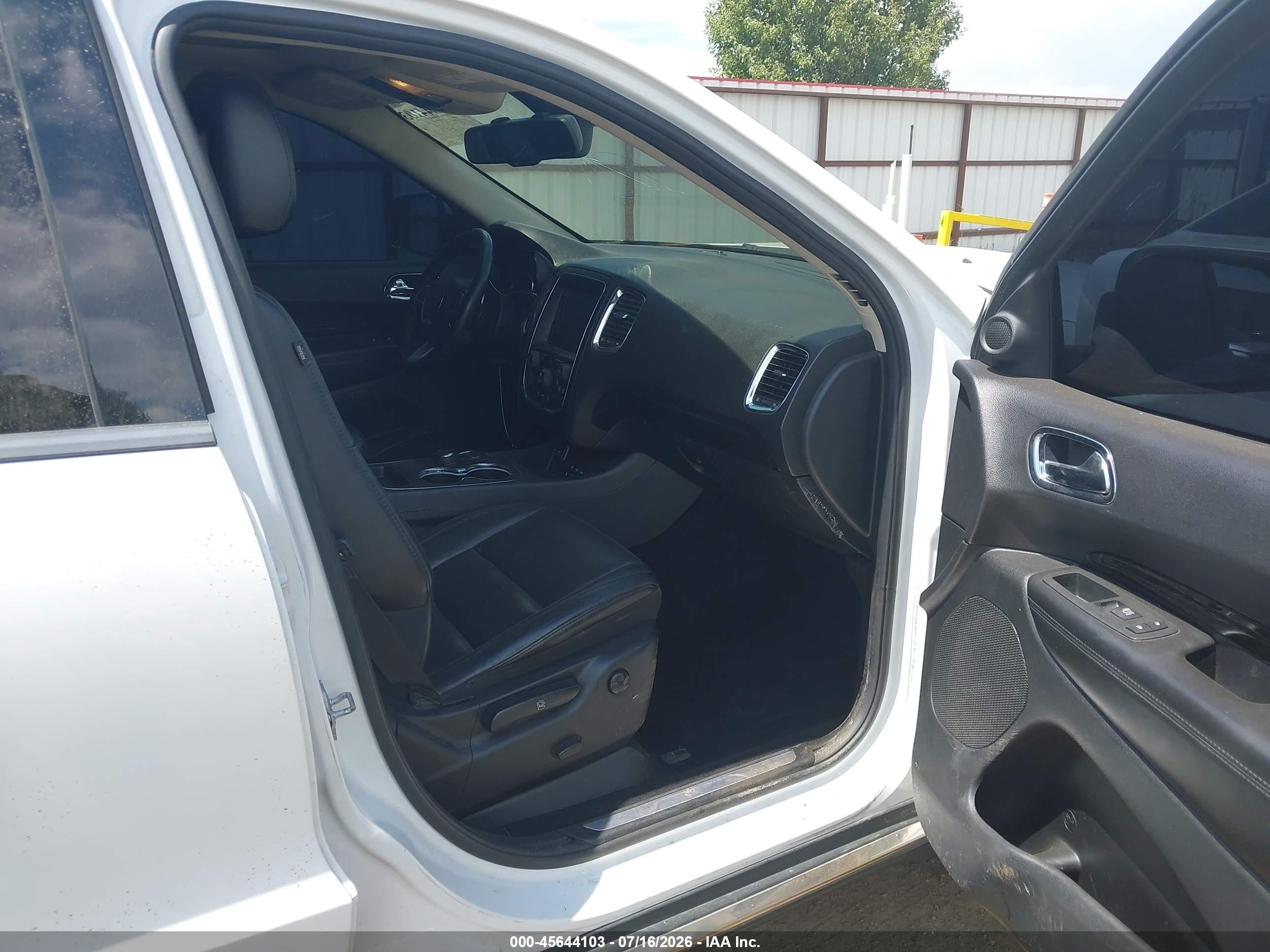 2014 Dodge Durango Limited White vin: 1C4RDJDG7EC351700