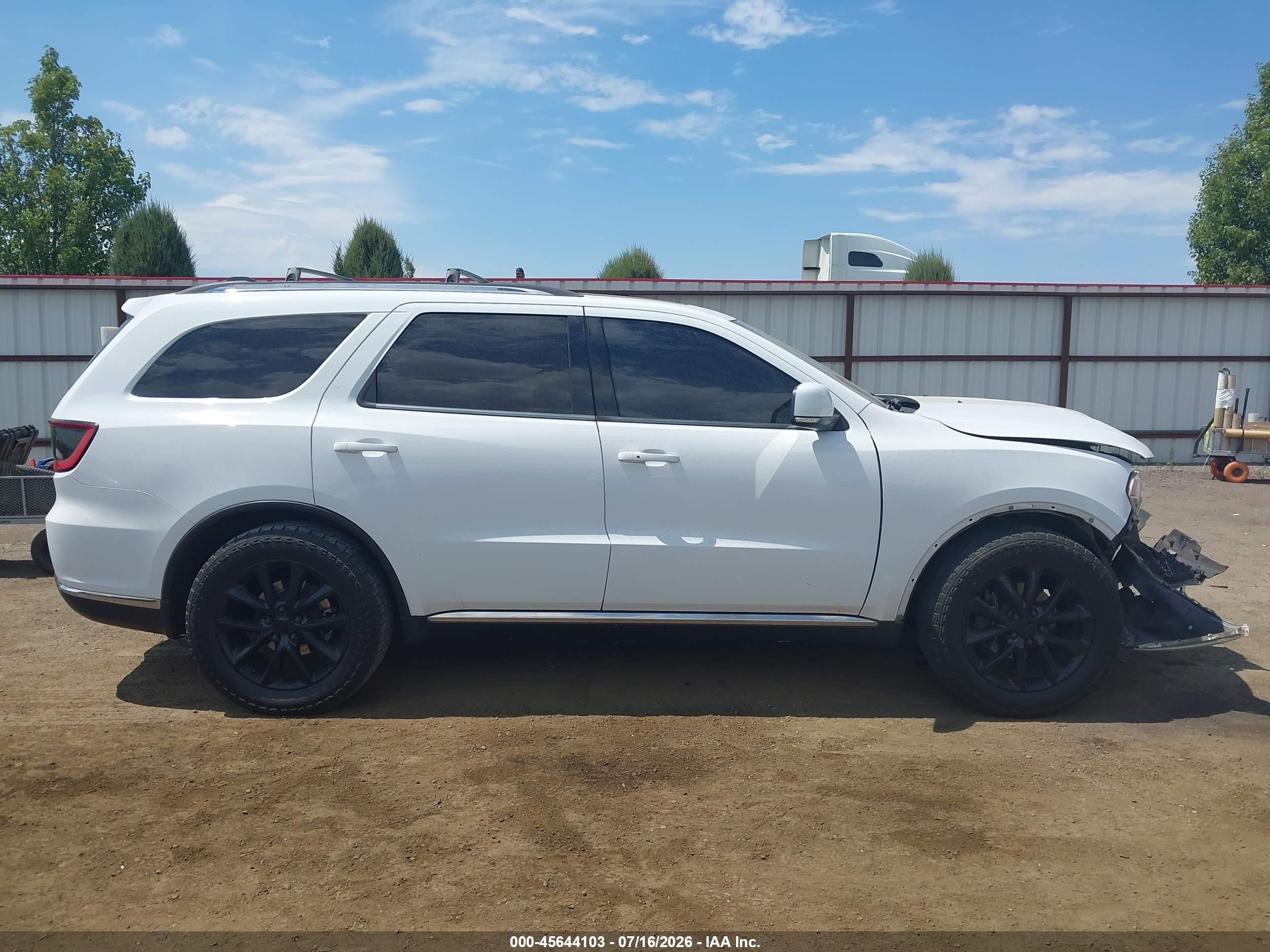 2014 Dodge Durango Limited White vin: 1C4RDJDG7EC351700