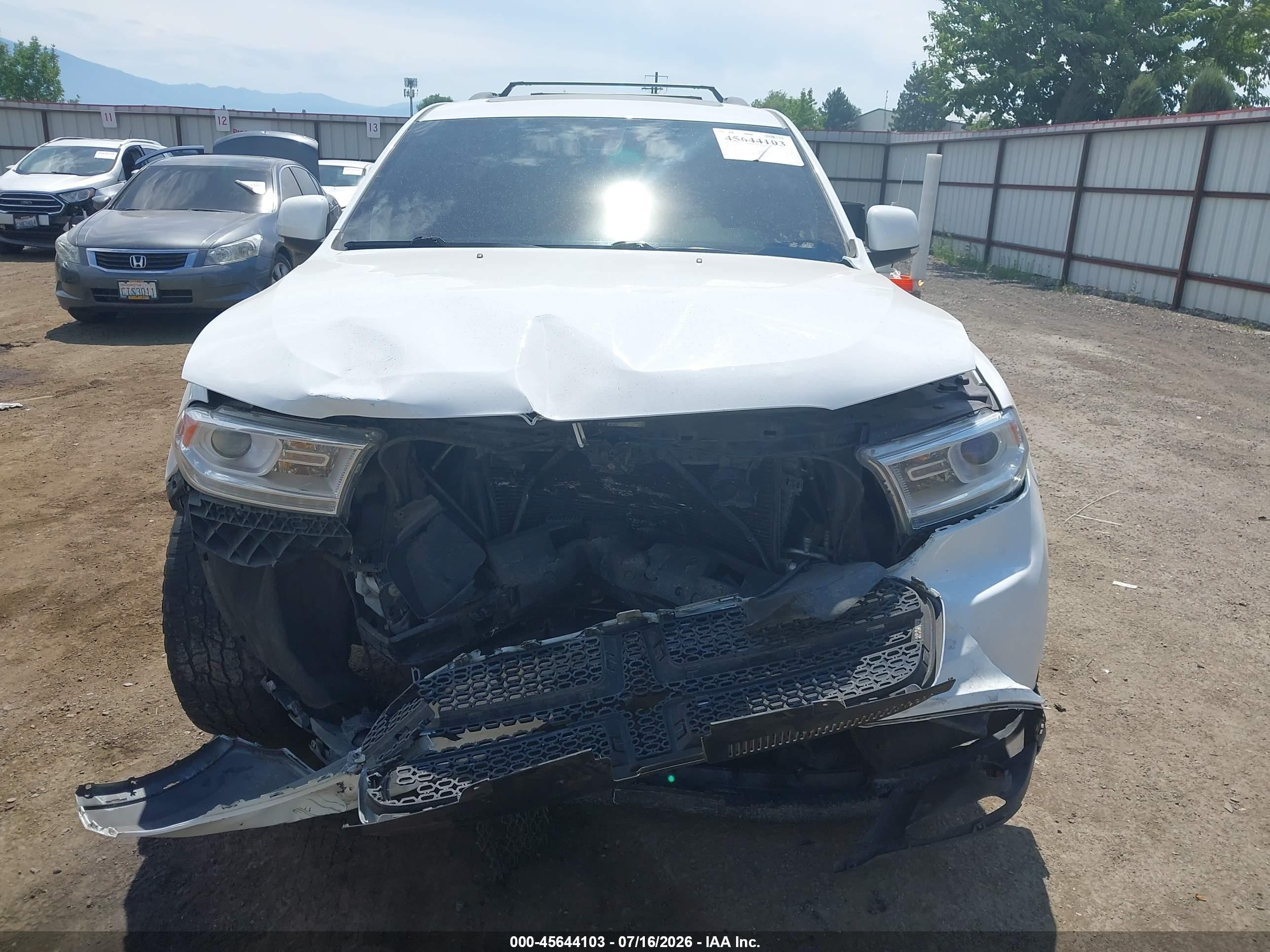 2014 Dodge Durango Limited White vin: 1C4RDJDG7EC351700