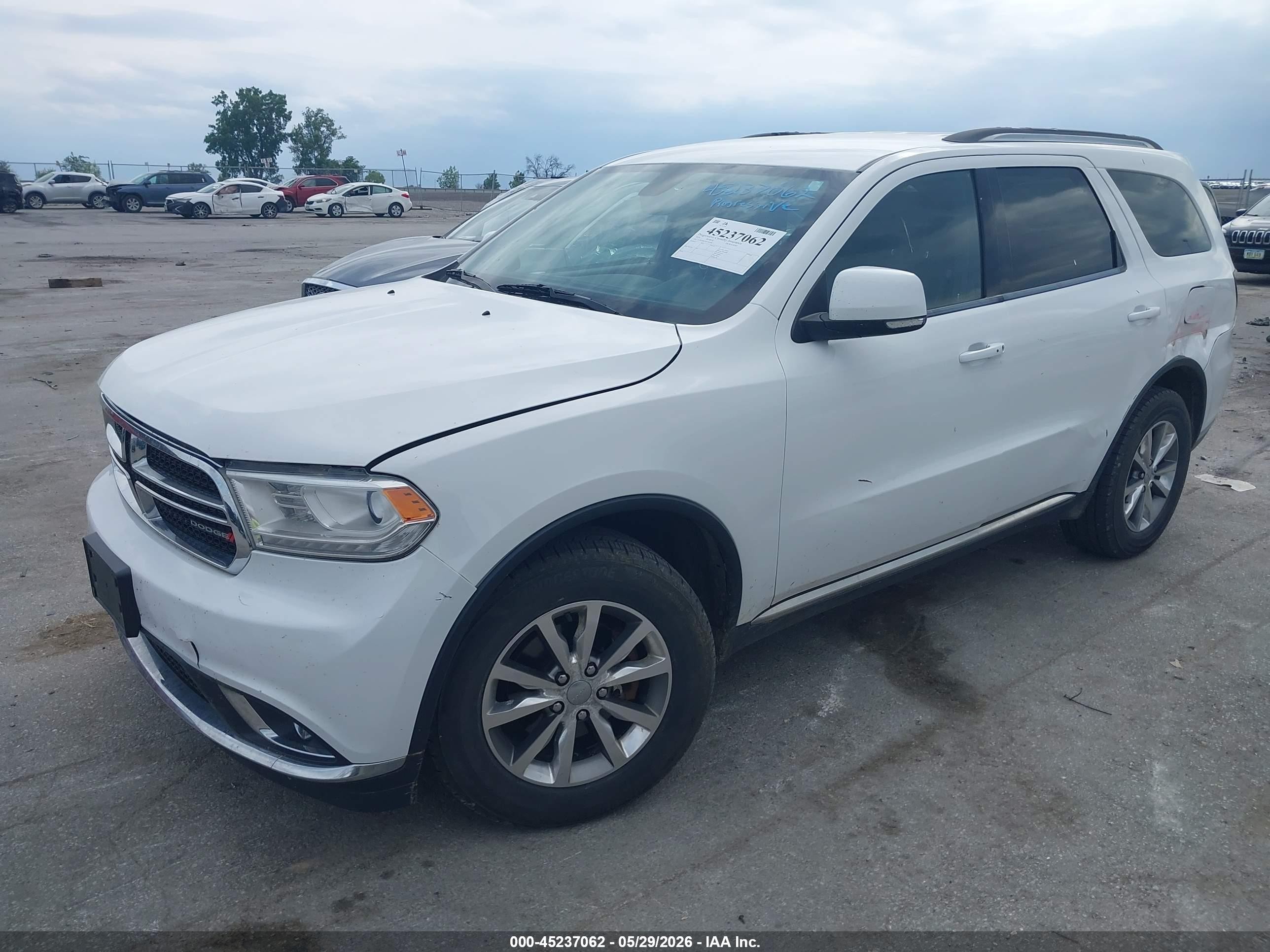 2014 Dodge Durango Limited Белый vin: 1C4RDJDG7EC443583