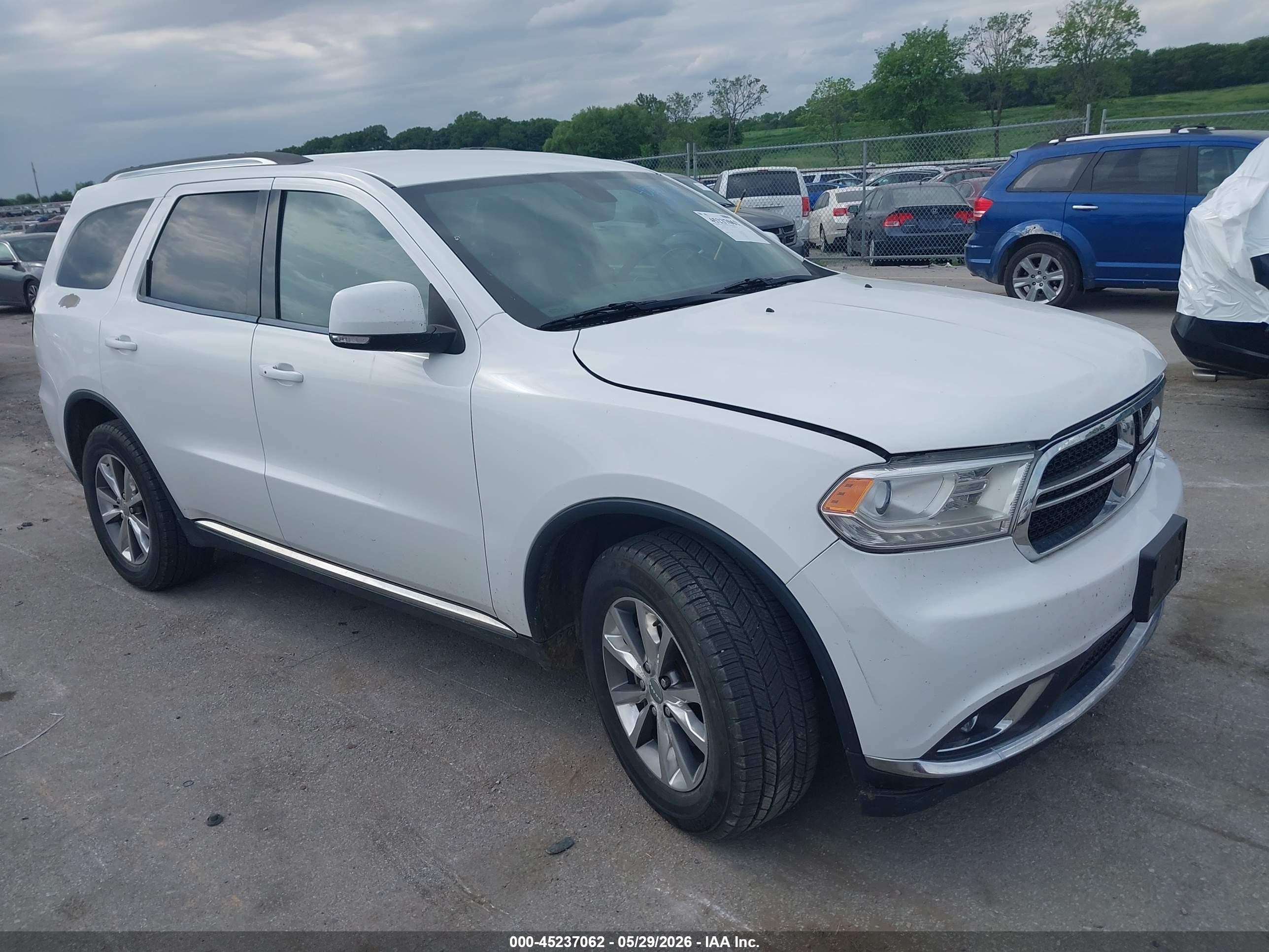 2014 Dodge Durango Limited Белый vin: 1C4RDJDG7EC443583
