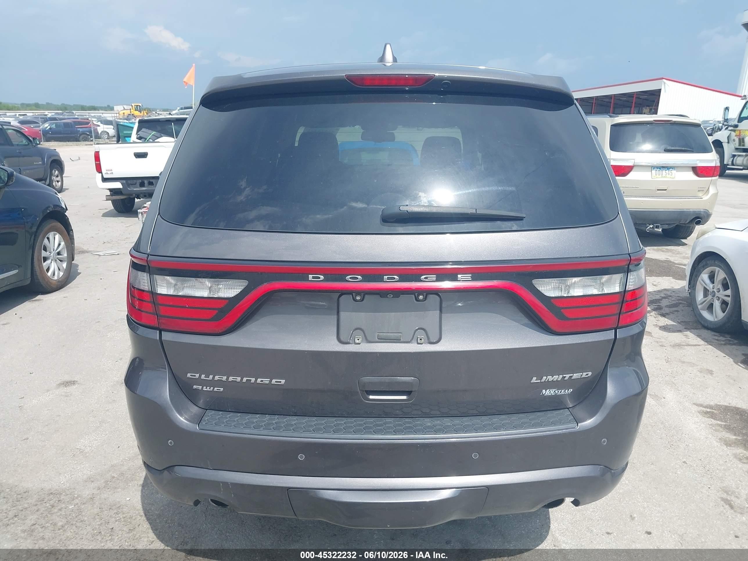 2014 Dodge Durango Limited Gray vin: 1C4RDJDG7EC586470
