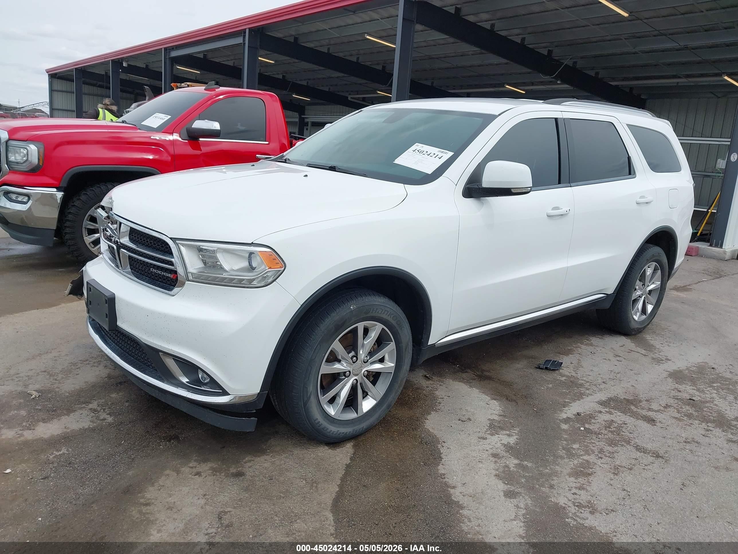 2015 Dodge Durango Limited White vin: 1C4RDJDG7FC186832
