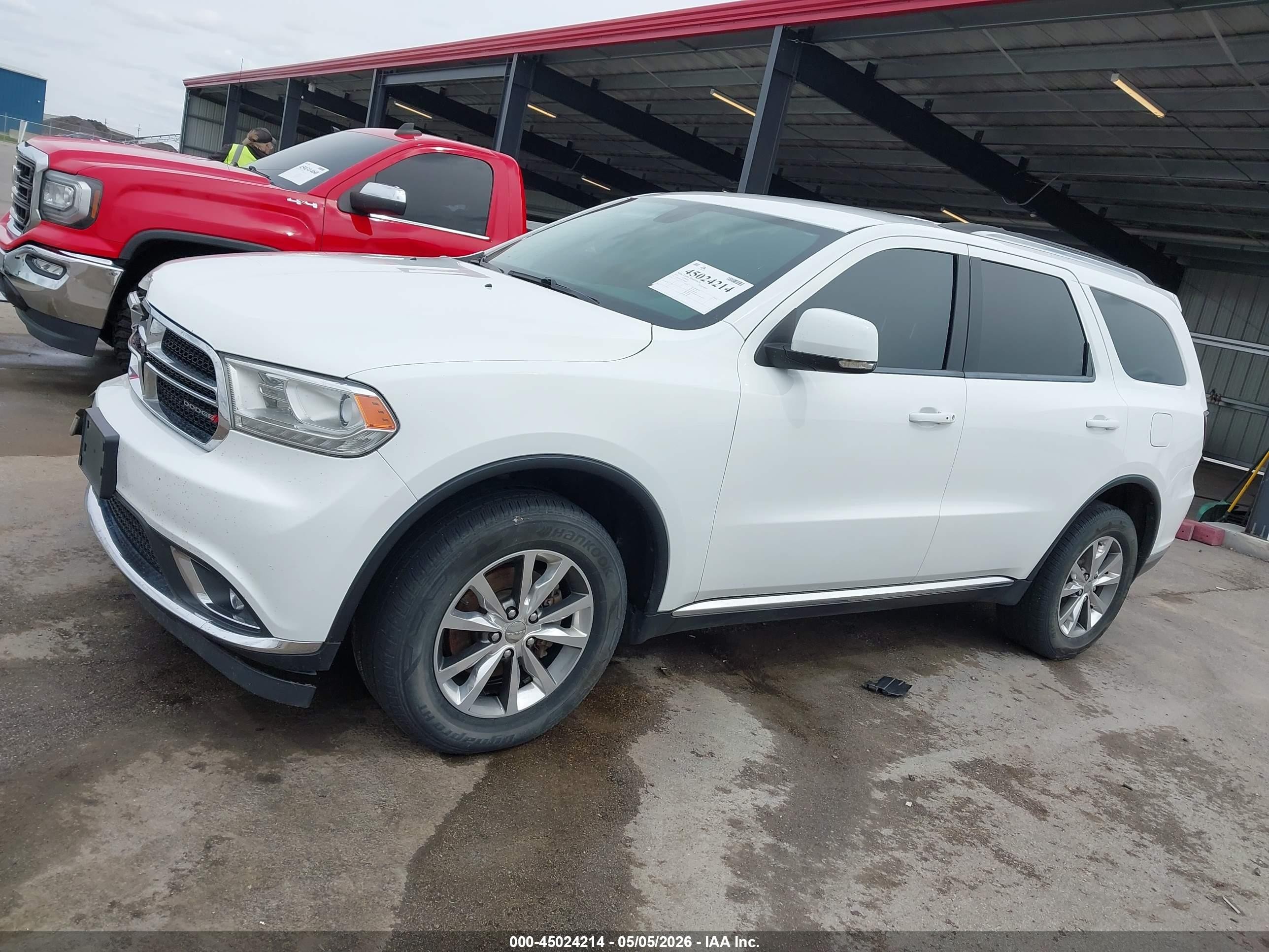 2015 Dodge Durango Limited White vin: 1C4RDJDG7FC186832
