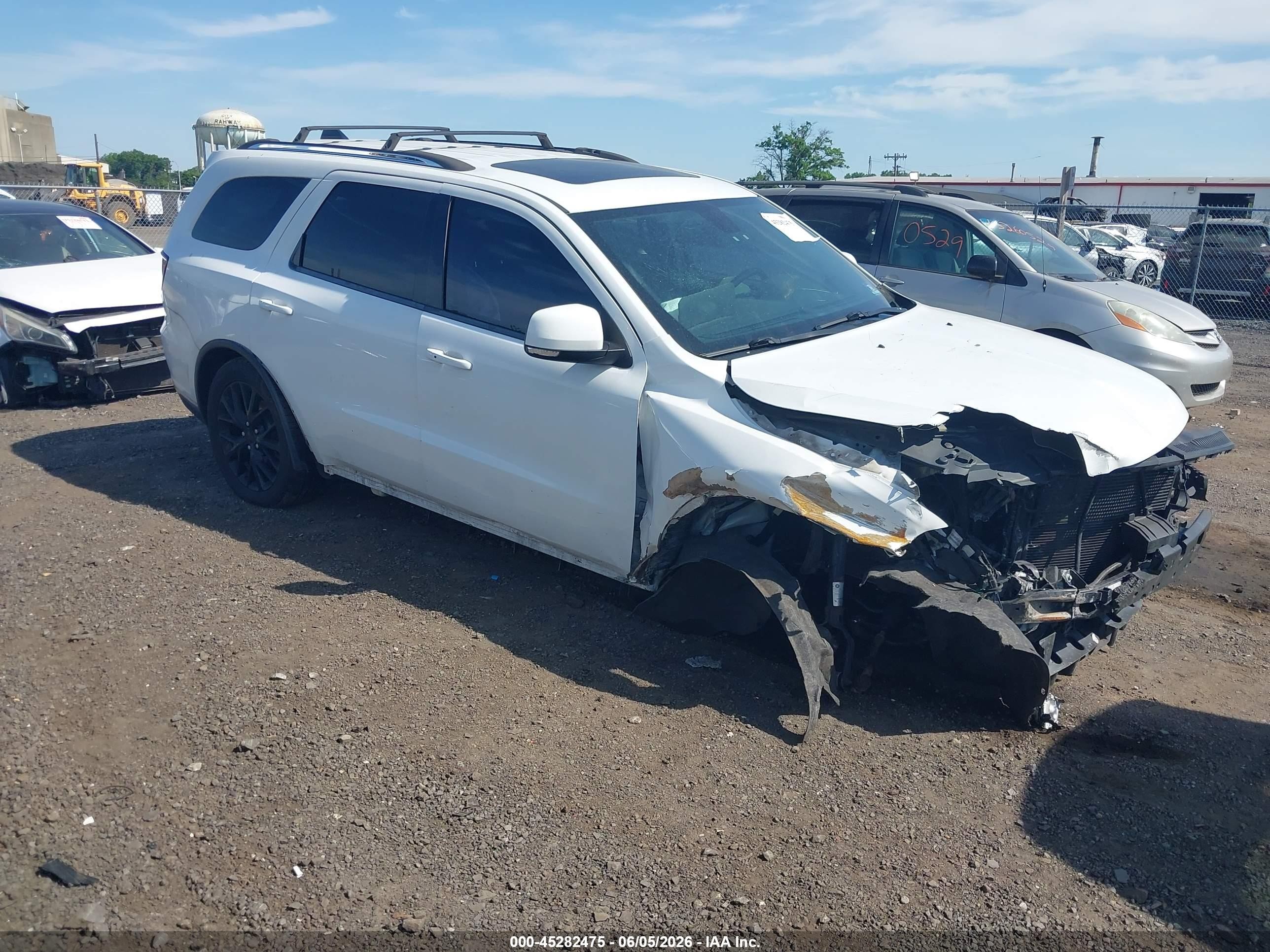 2015 Dodge Durango Limited White vin: 1C4RDJDG7FC745943