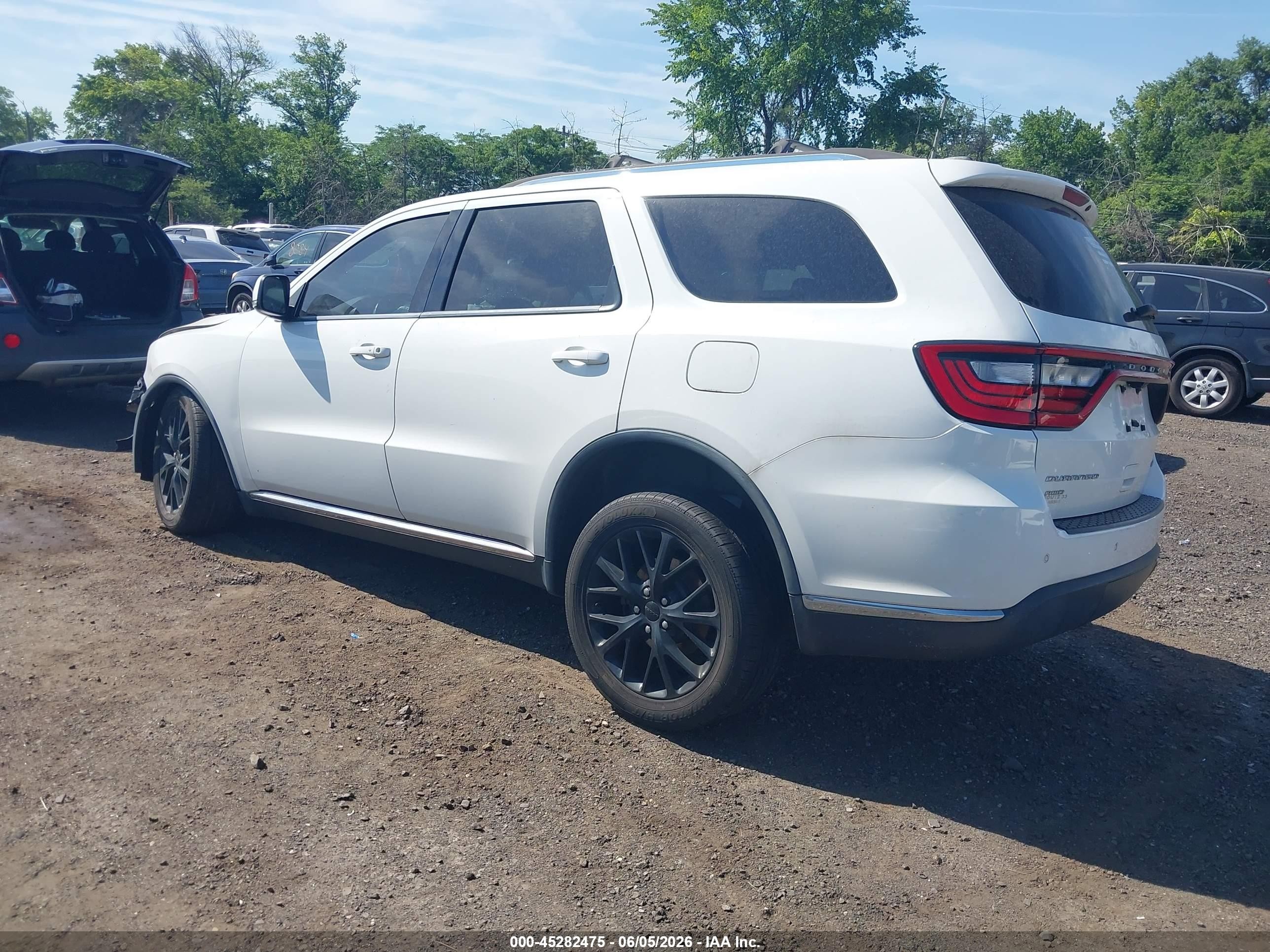 2015 Dodge Durango Limited White vin: 1C4RDJDG7FC745943