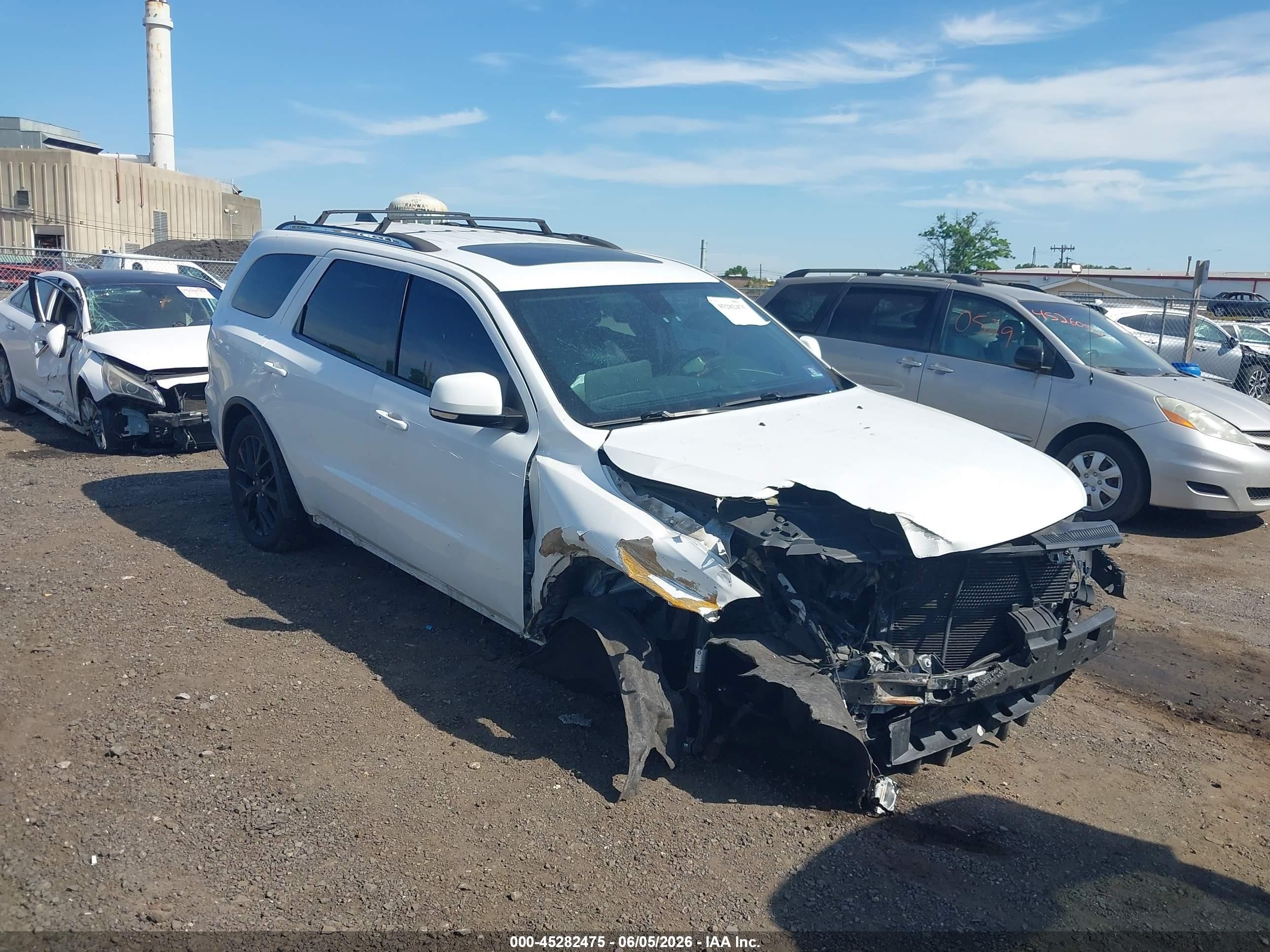 2015 Dodge Durango Limited White vin: 1C4RDJDG7FC745943