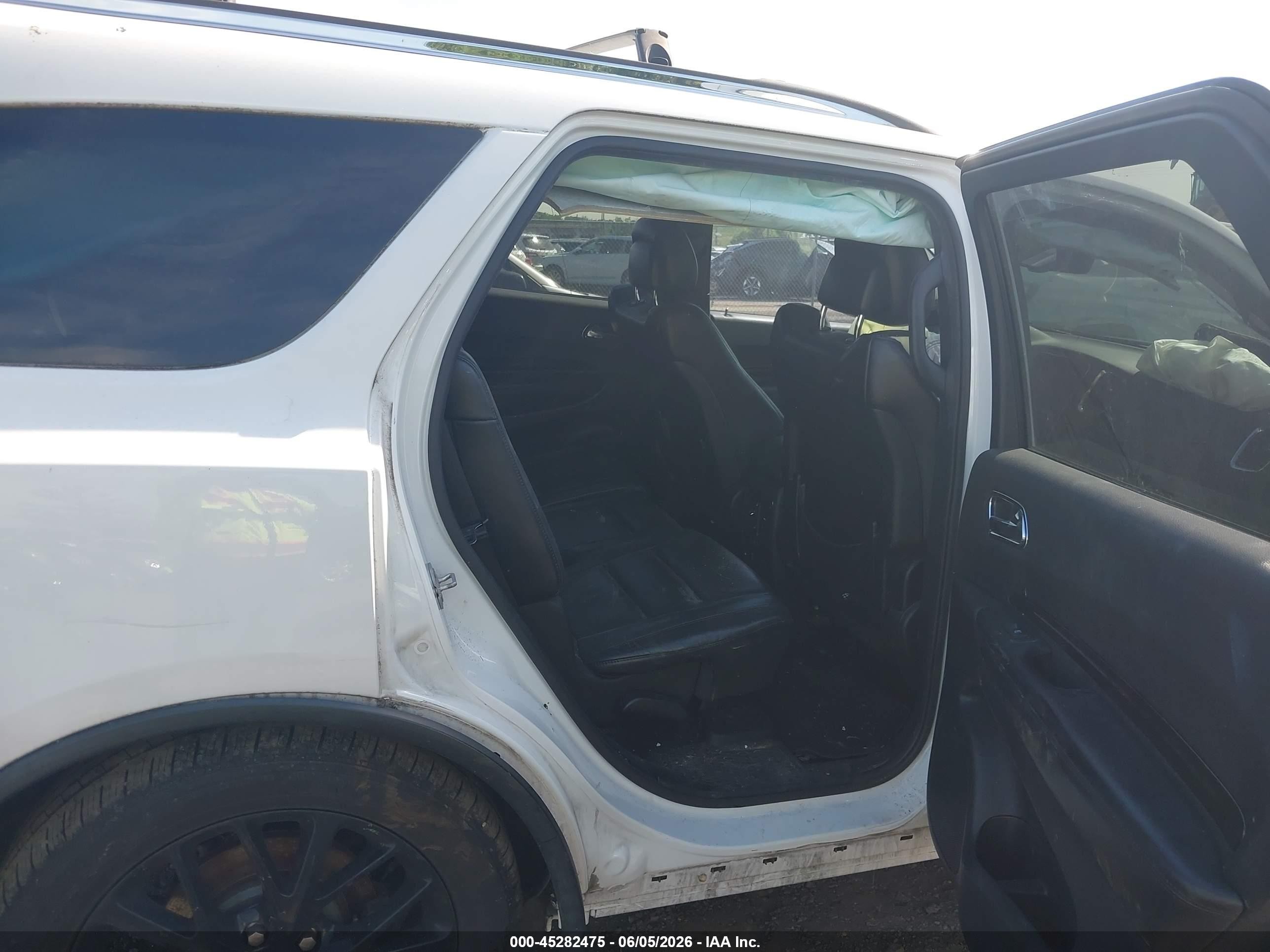2015 Dodge Durango Limited White vin: 1C4RDJDG7FC745943